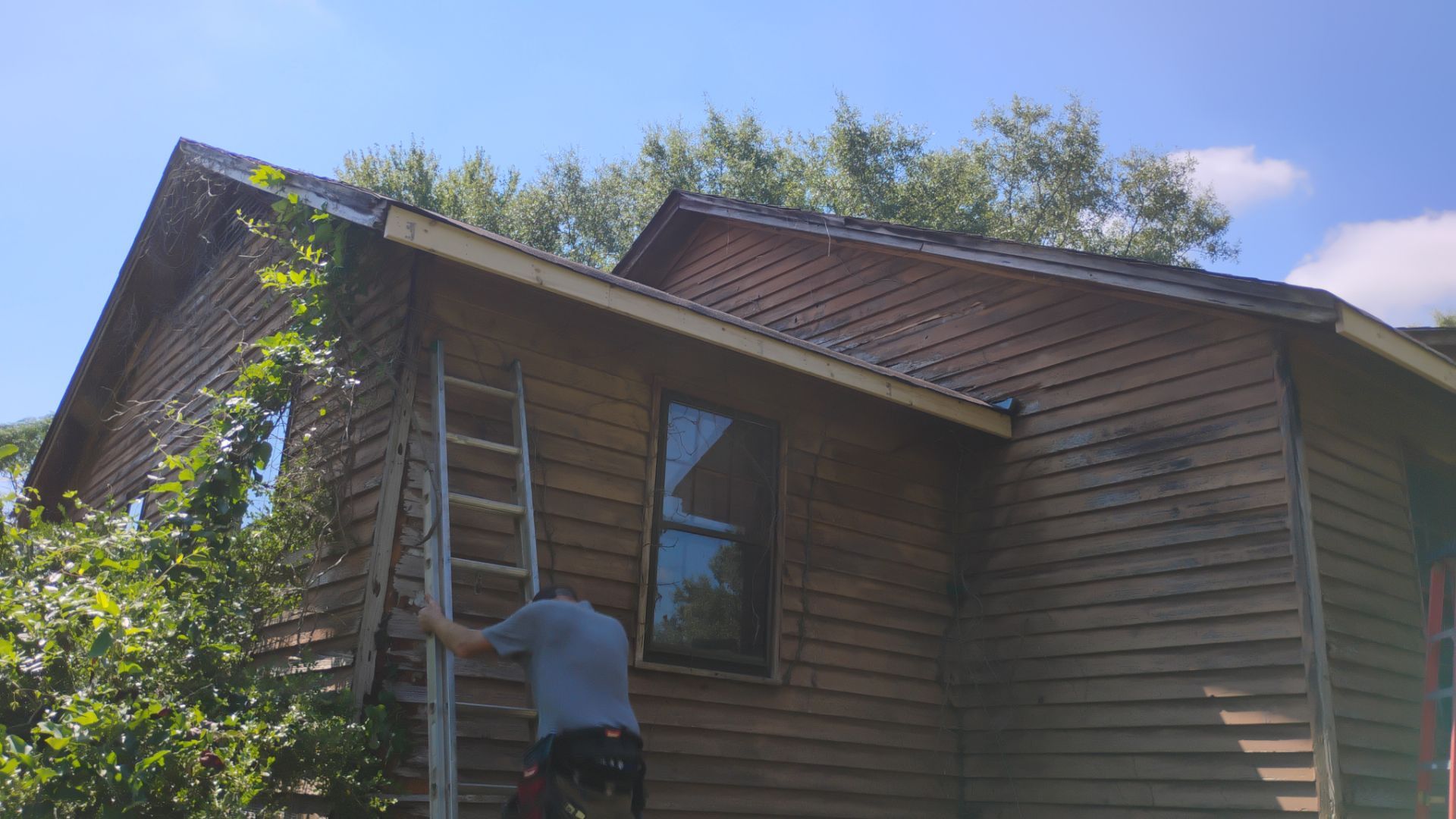 Syler roofing job by BROCK BUILDERS 