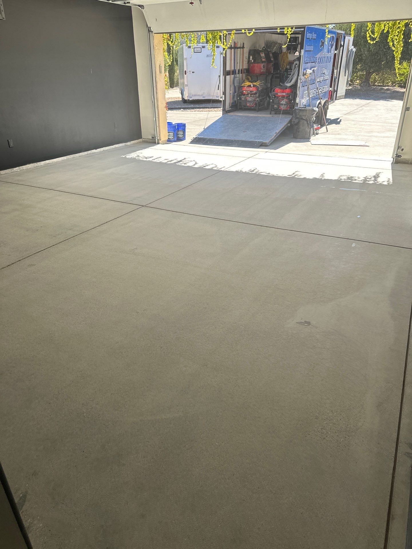 Paso Robles Garage Makeover with Domino Polyurea Concrete Coating by MGP Coatings