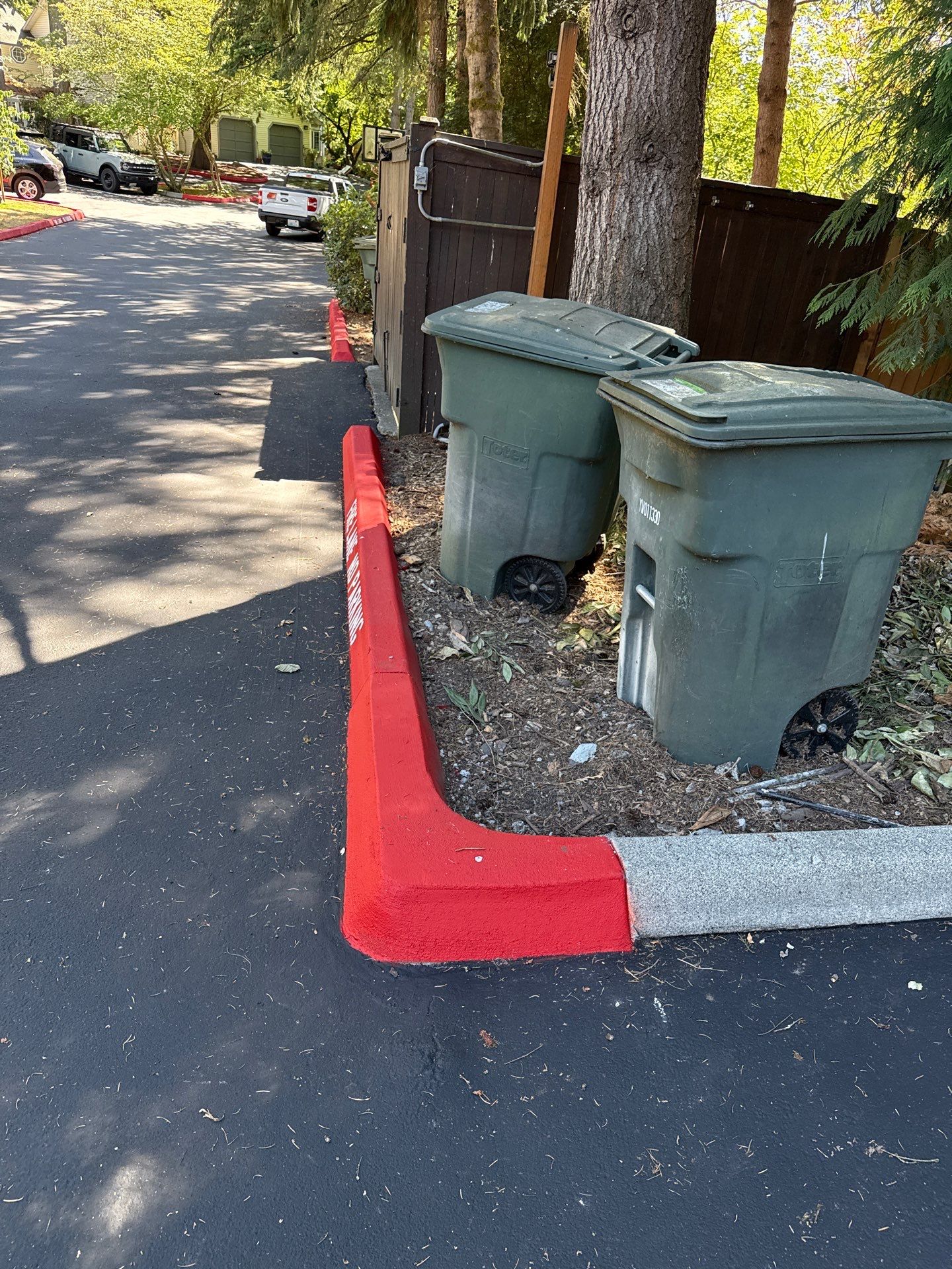 Curb Repaint | Seattle  by Jireh Asphalt & Concrete Inc 