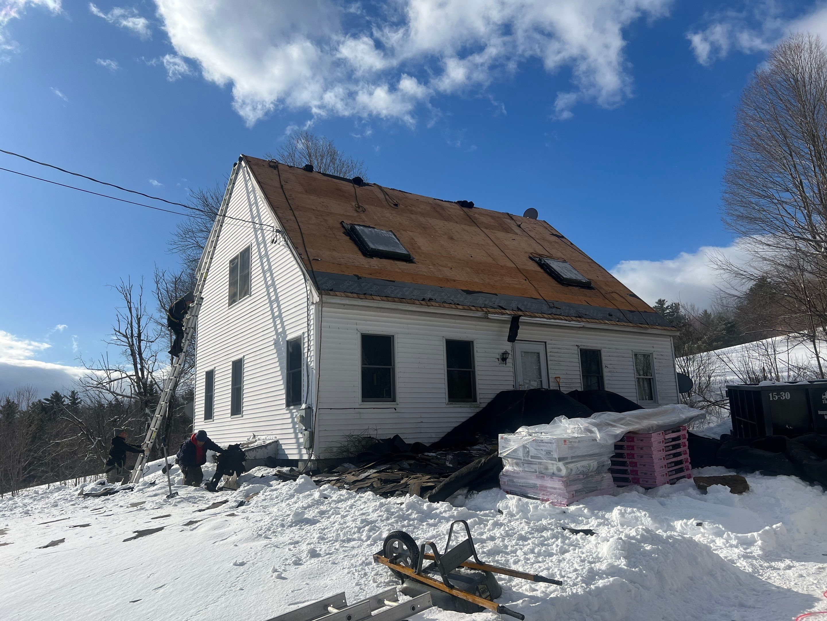 Roof Installation in Bradford New Hampshire by Tall pine roofing