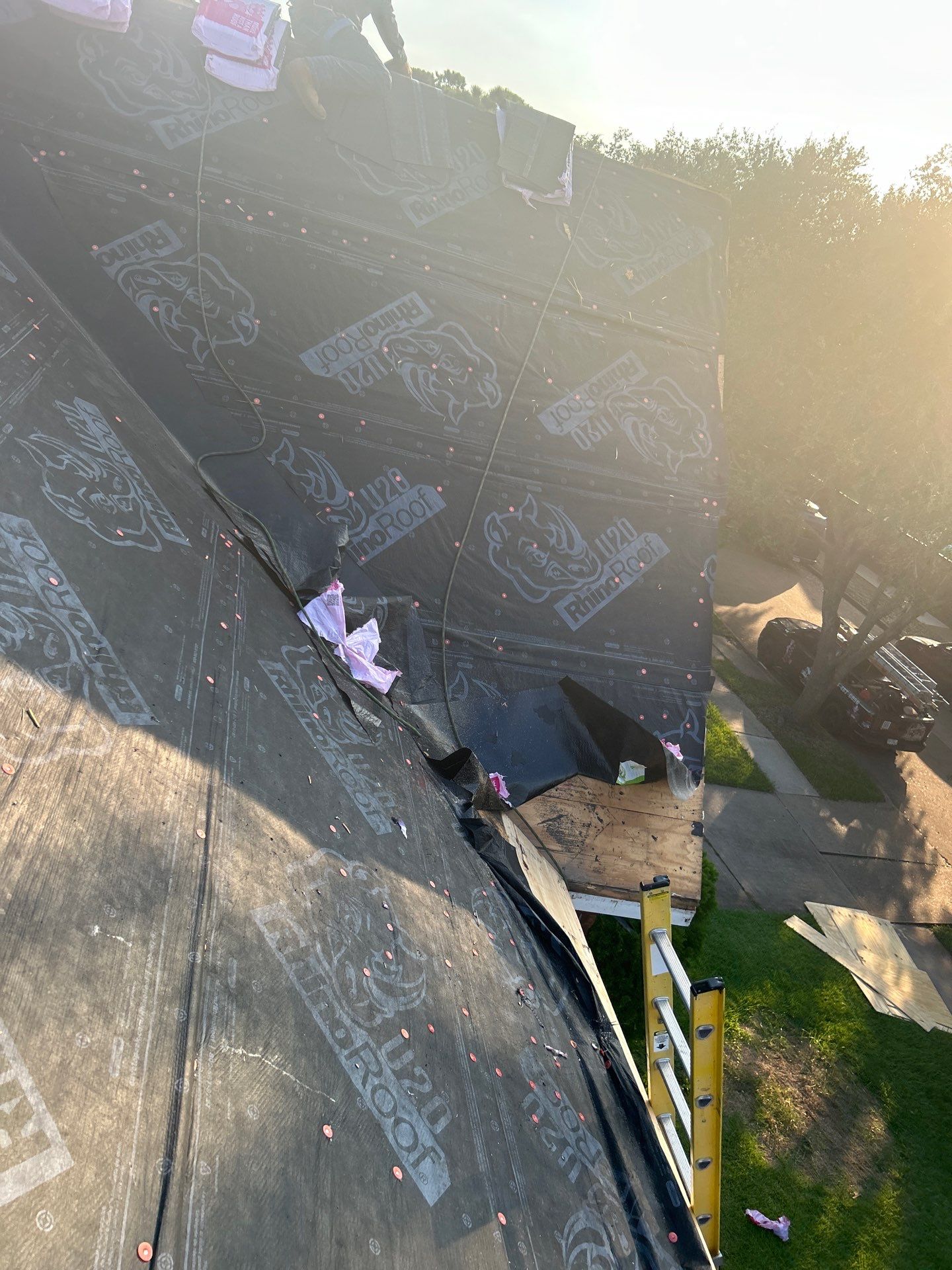 Residential Roofing Installation using Owen's Corning Duration (Lifetime) Shingles by Roof Repair Company