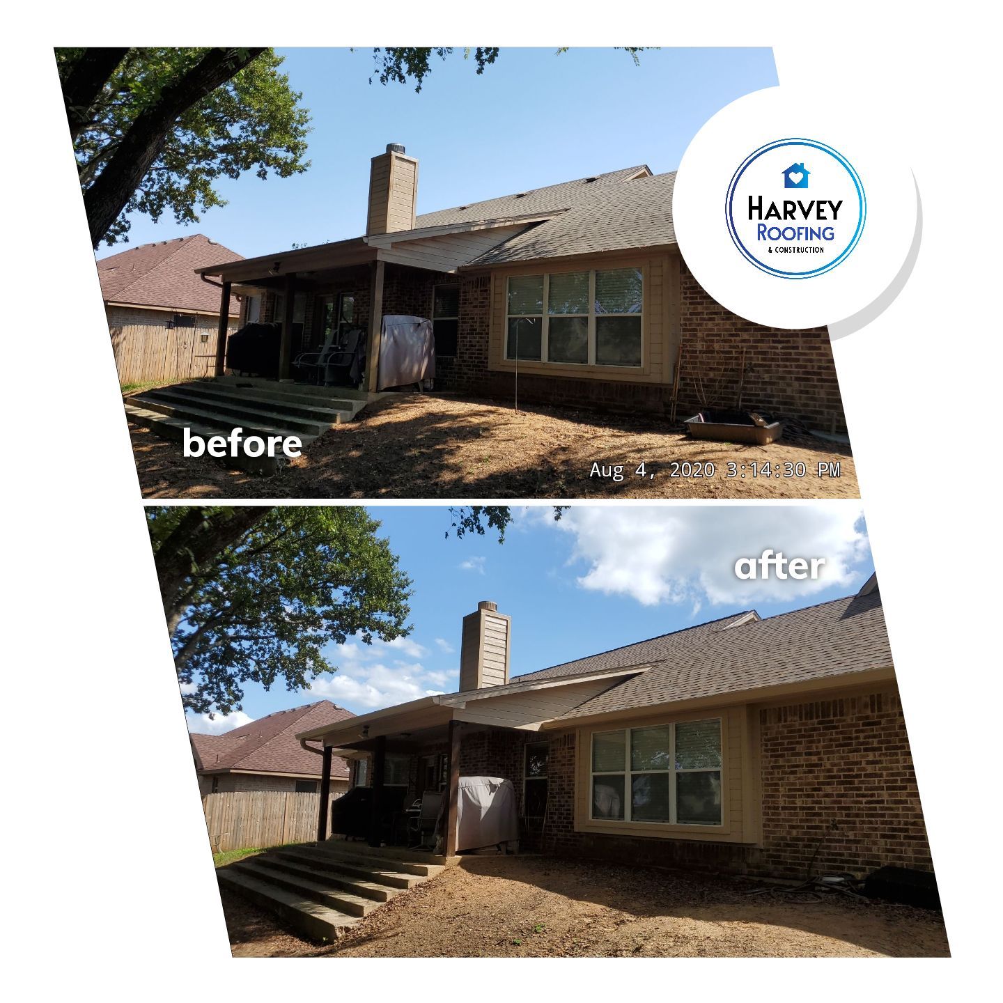 Residential Roofing Installation using ATLAS StormMaster Shake by Harvey Roofing & Construction