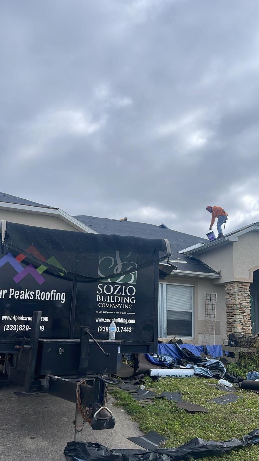 Shingle Re-Roof in NE Cape Coral by Four Peaks Roofing