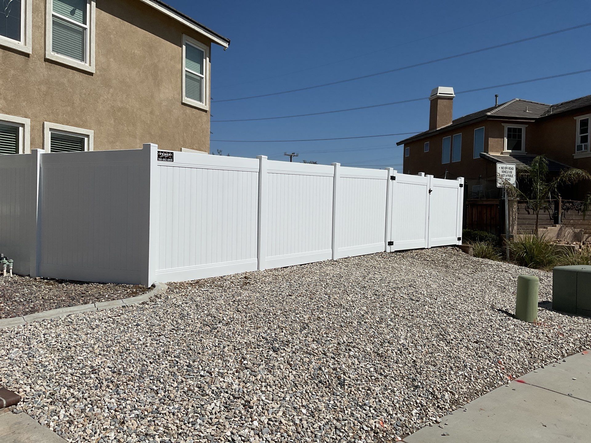 Fence Installation using Vinyl by Fence Guys Inc.