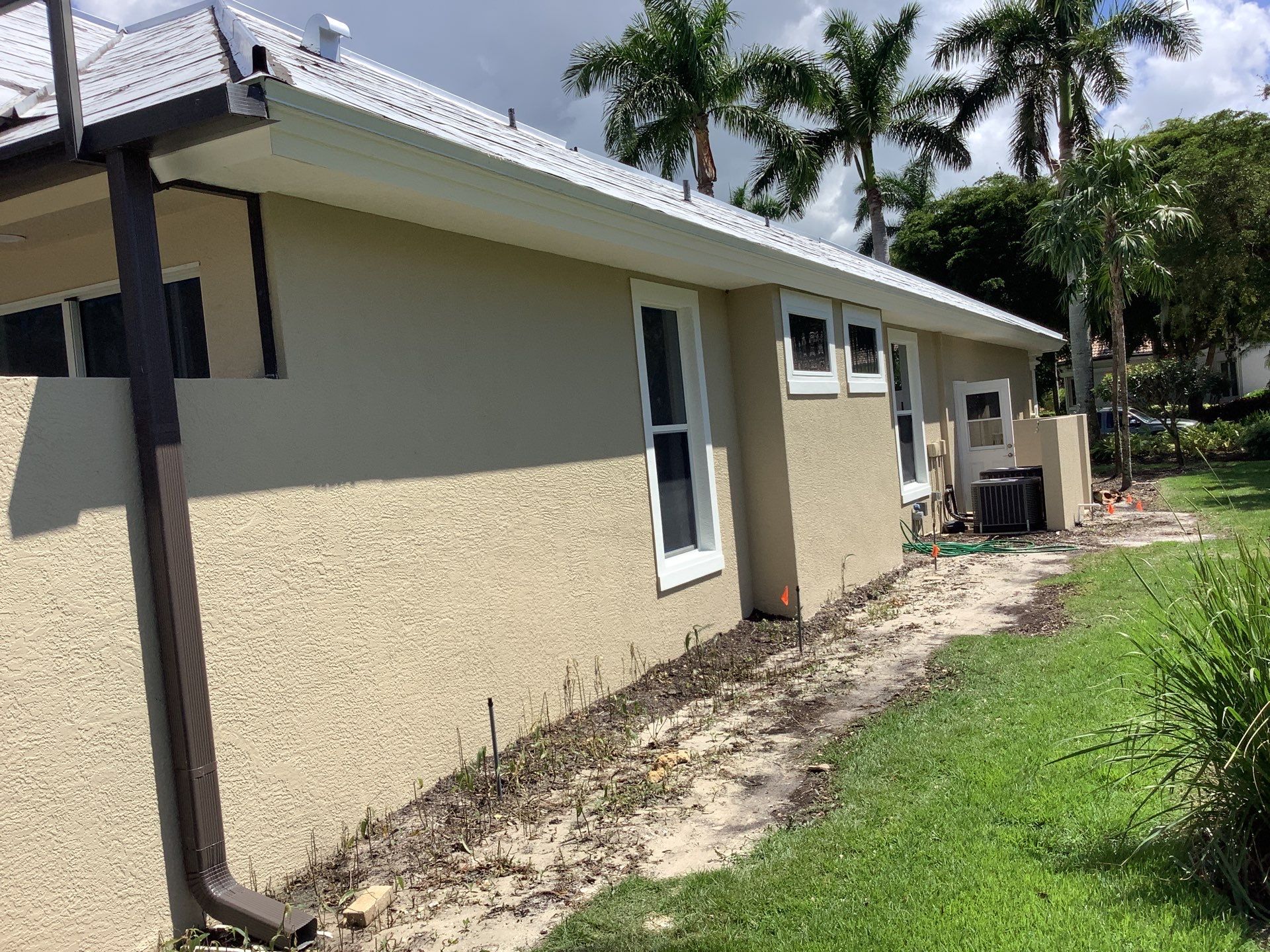 Splash Guard installation in Naples FL by Gutter Professors