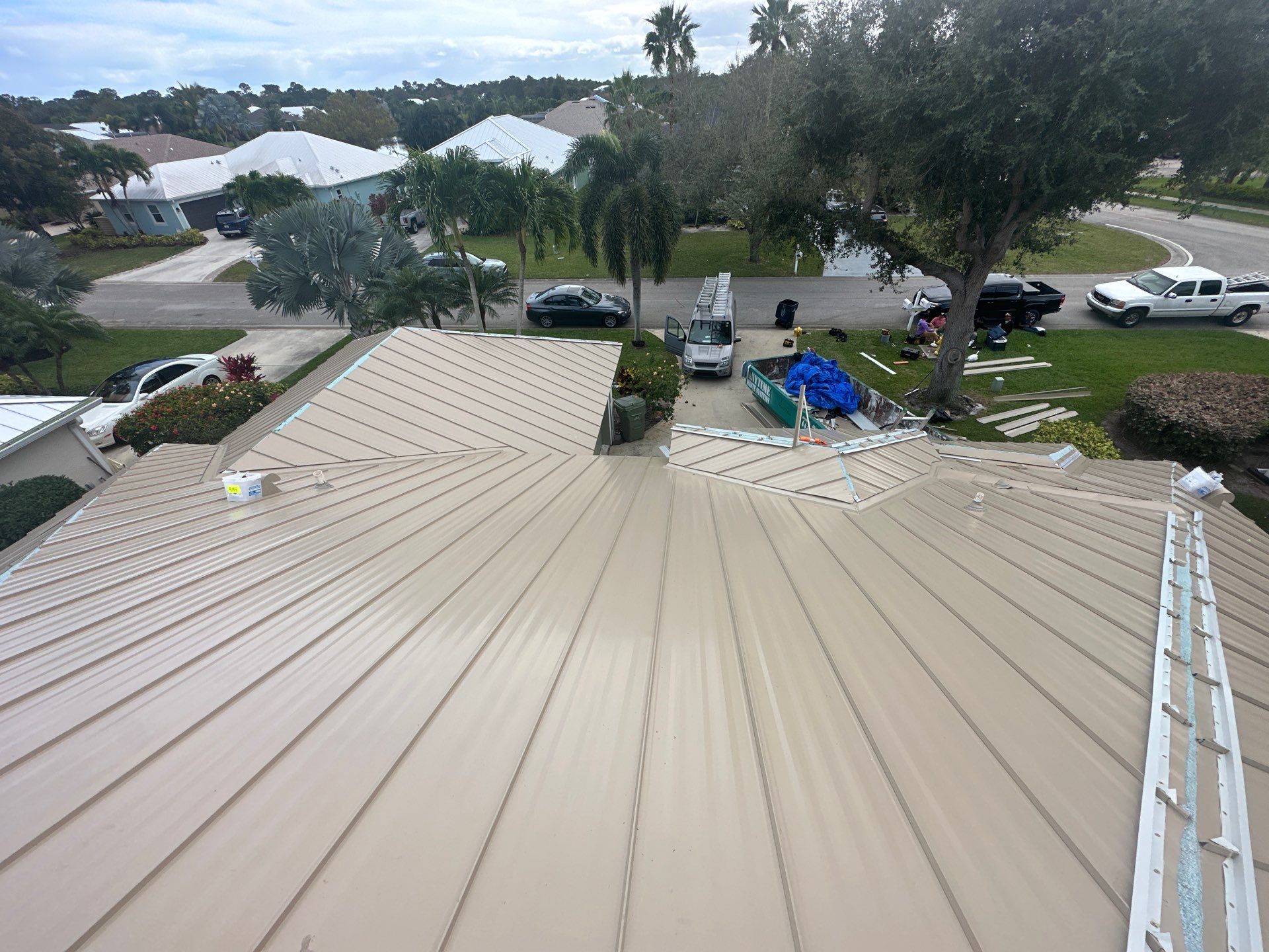Champagne Standing Seam by Reimagine Roofing