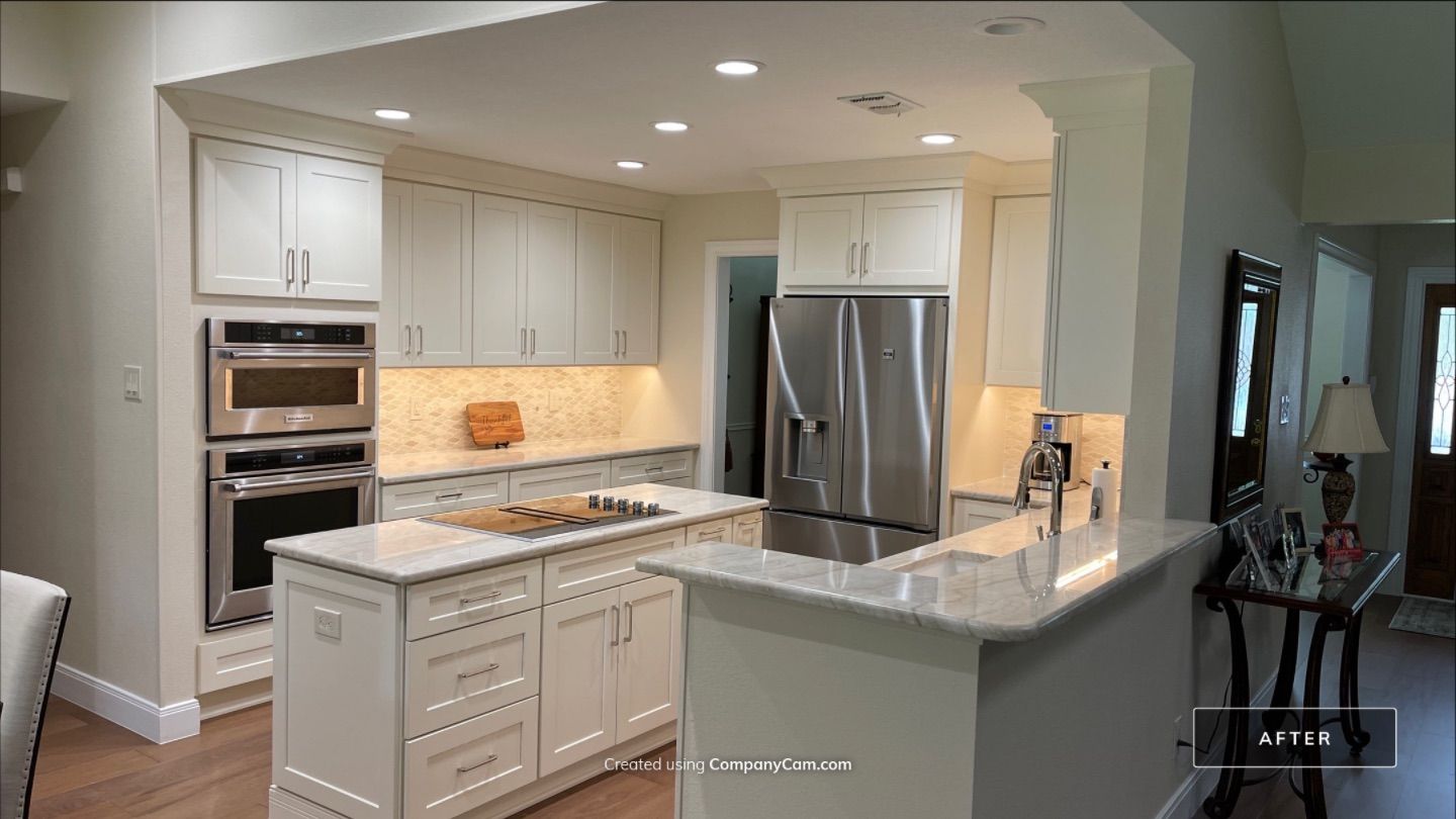 Deerfield Kitchen Refresh Before and After by Legacy Bath and Kitchen 