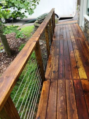 Deck and Fence using Wood Sealant