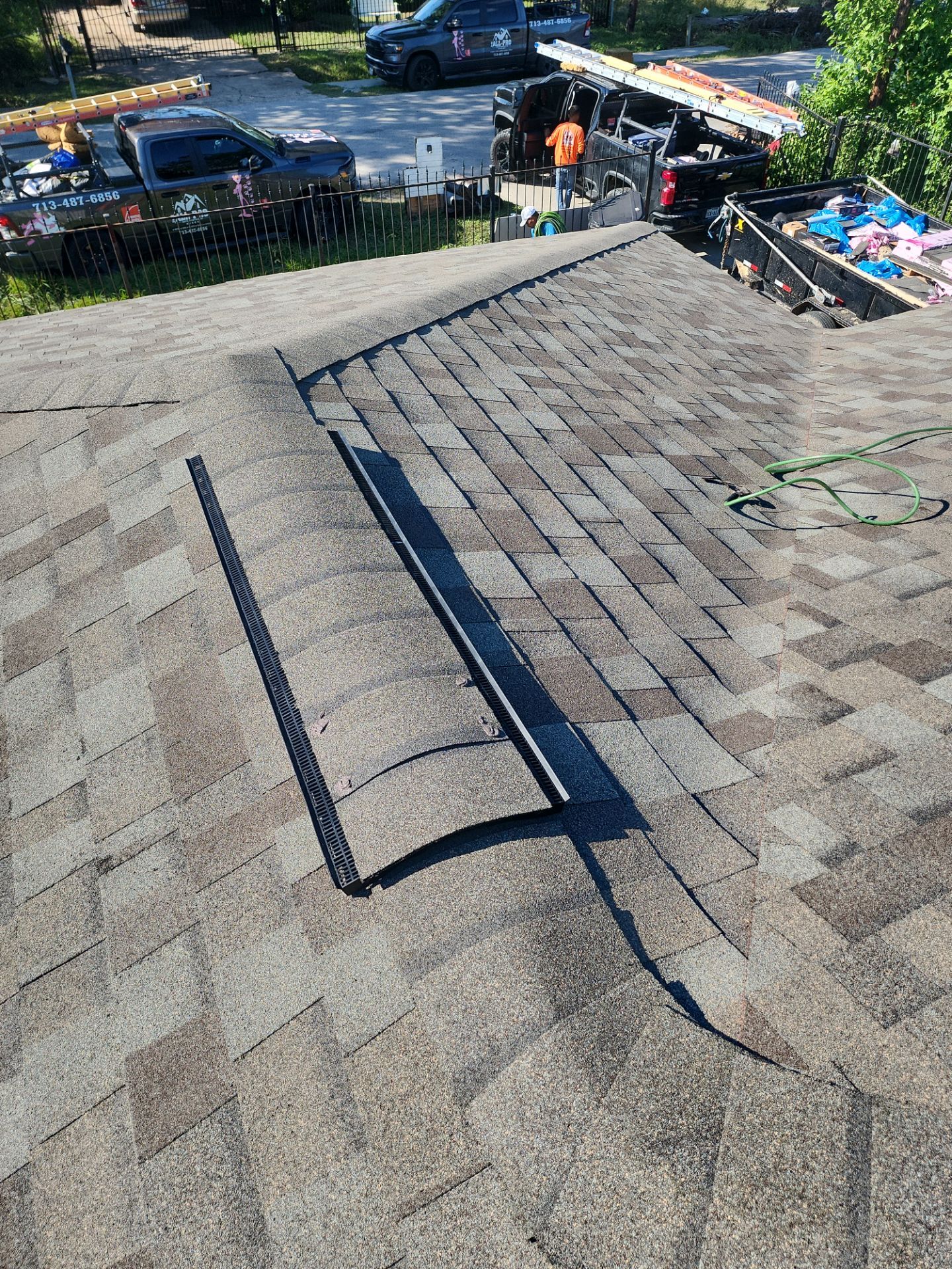 Residential Roofing Installation using Owen's Corning Duration (Lifetime) Shingles by Roof Repair Company