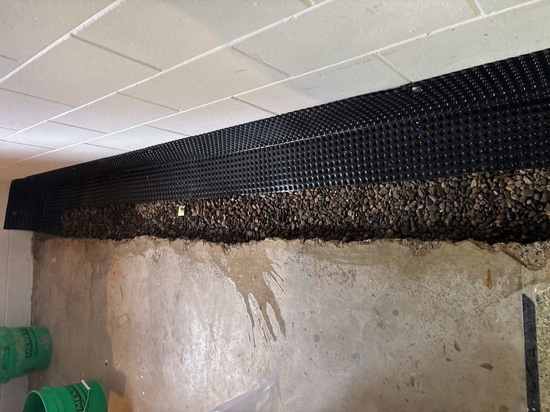 Drain Tile in Roseville for Carston by Waterproofing Northeast