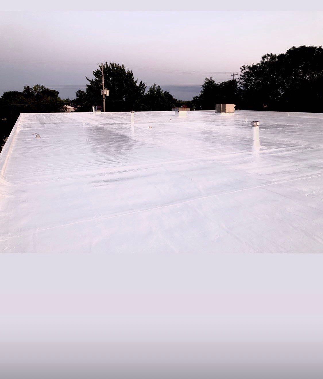 Roof Restoration/Coating at Edgewood Country Club by Bloomfield Construction & Restoration