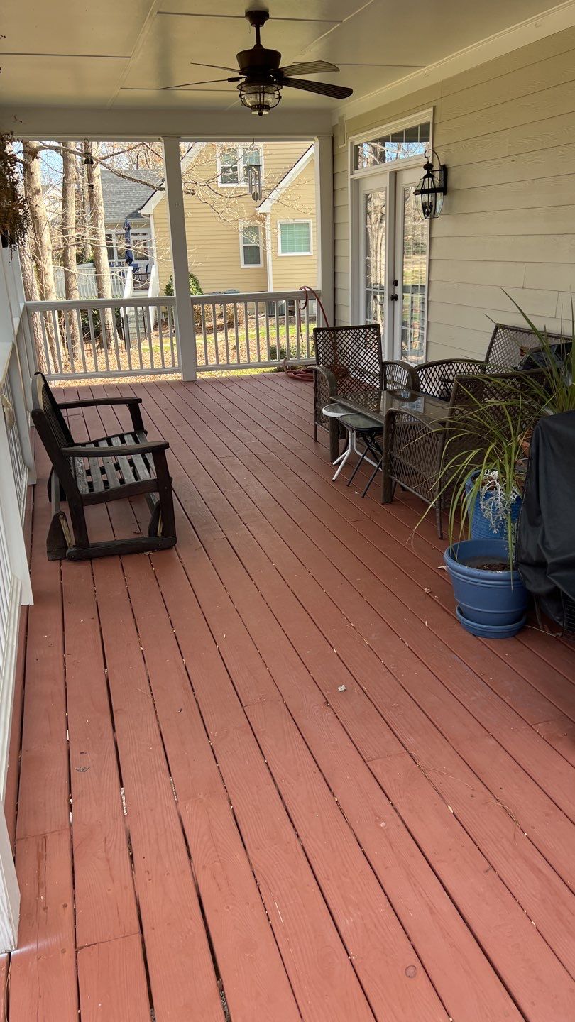 Stripped Coating using Wood Sealant by DuraSeal