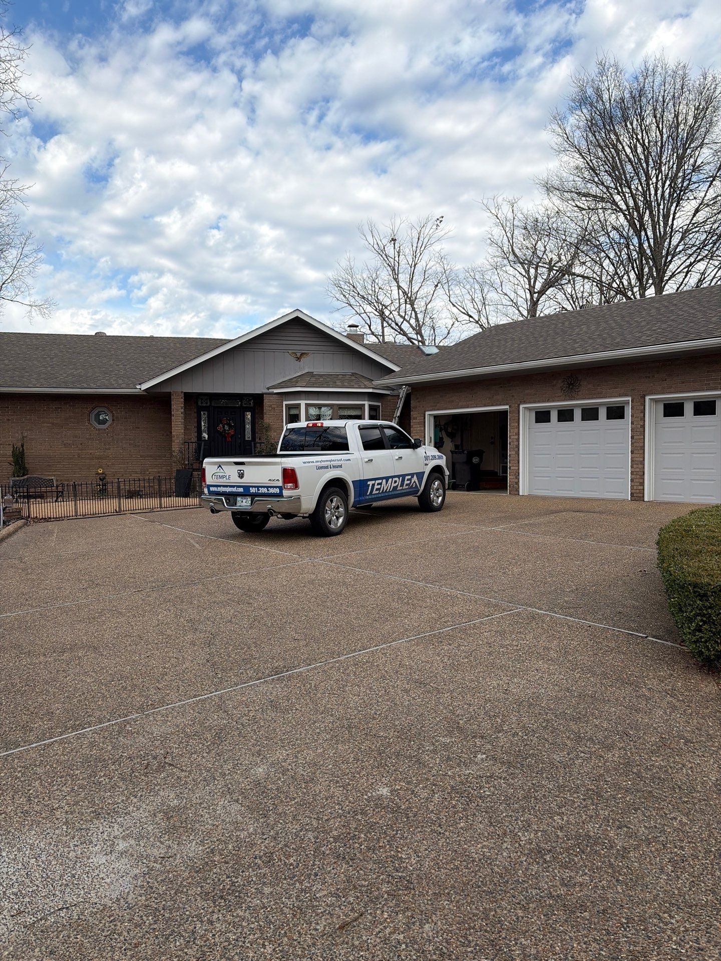 GAF Timberline HDZ Shingle Roof Installation in Hot Springs Village by Temple Roofing and Exteriors