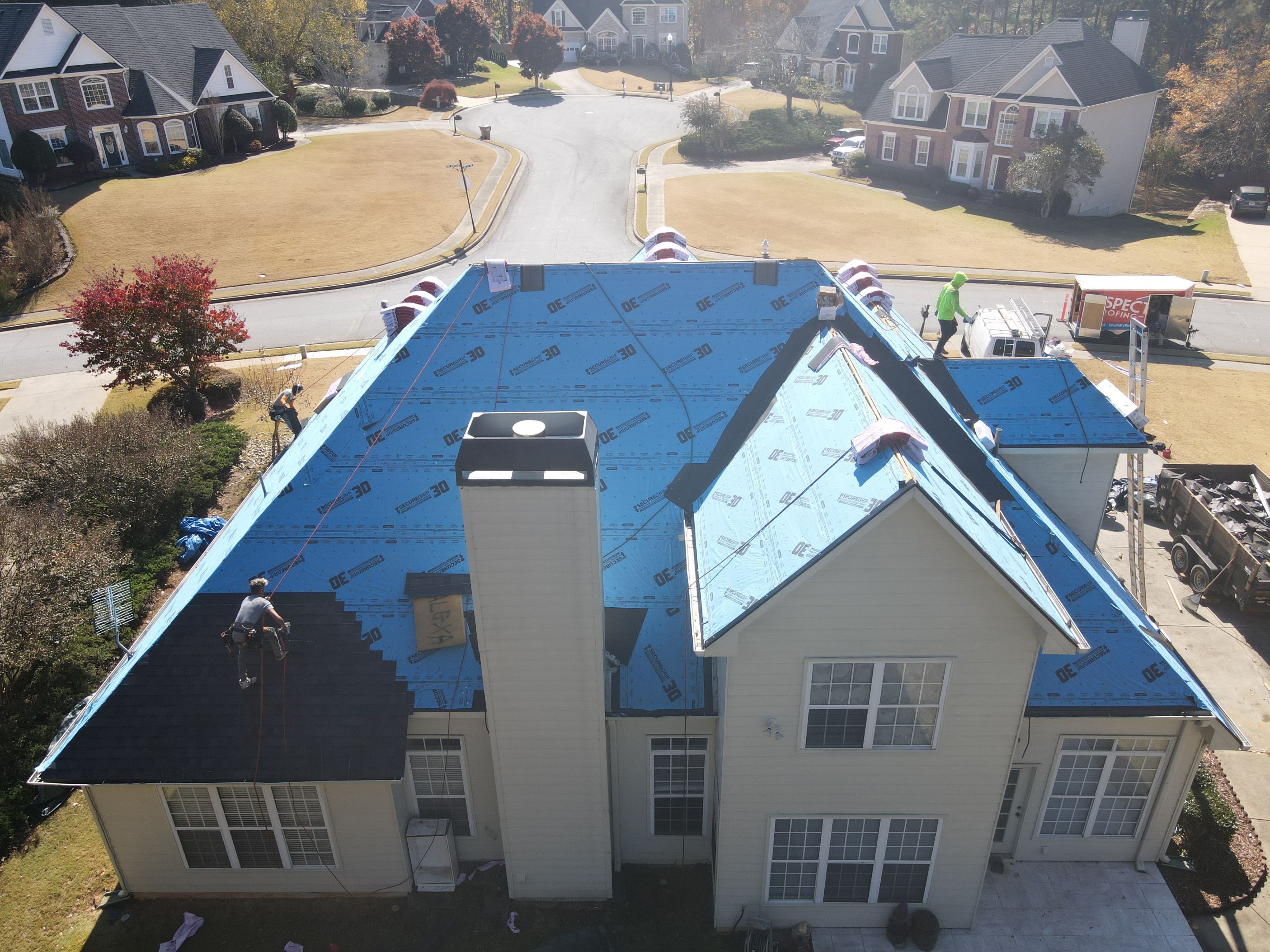 Residential Roofing Installation using Owens Corning by Inspector Roofing and Restoration