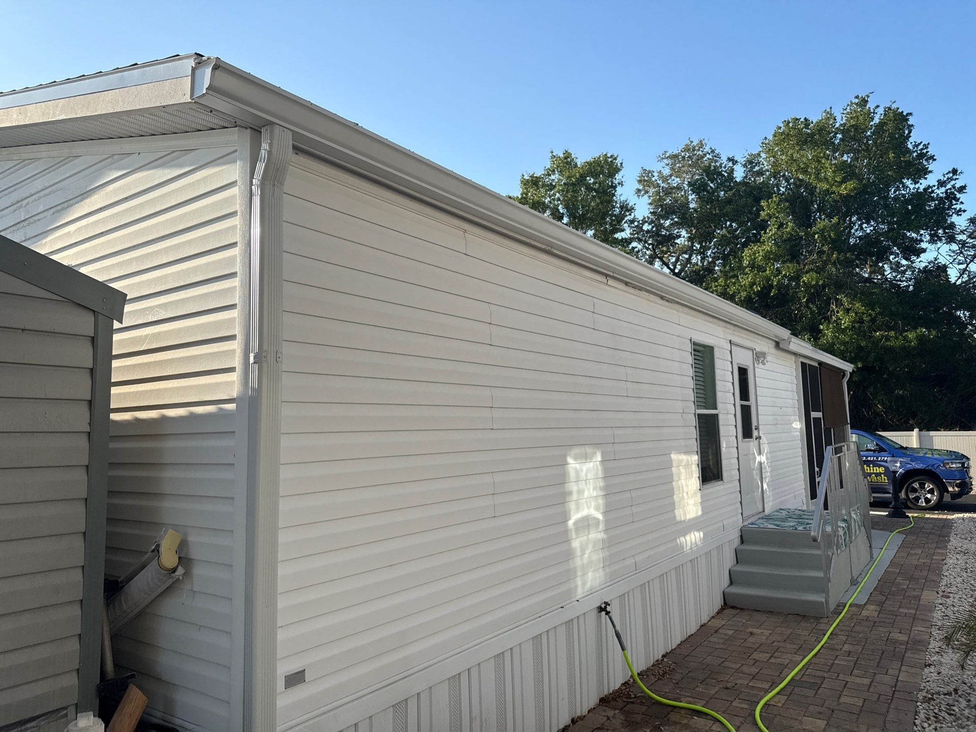 Mobile Home House Wash | Fisherman’s Cove RV Park | Terra Ceia, FL by Sunshine AquaWash