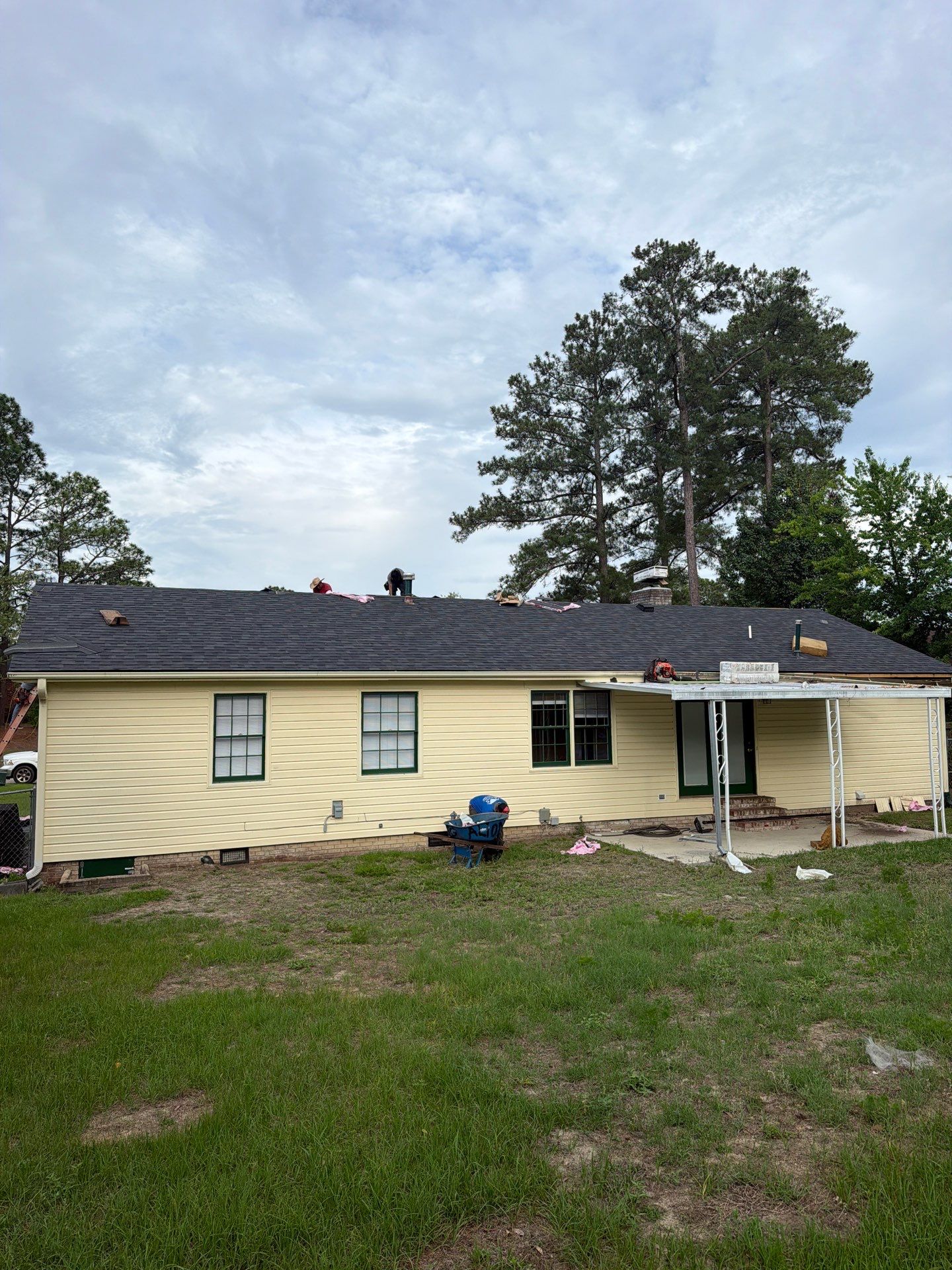 Roof Trusses Replaced- New Roof Installation by Karcher Roofing & Construction