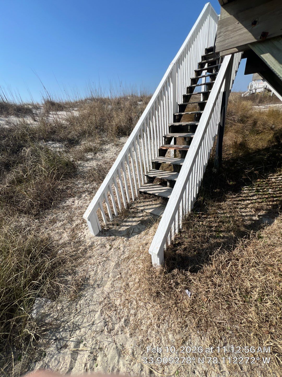 Step Re-build & Handrail Installation – Oak Island, NC by RGR Construction and Roofing, LLC