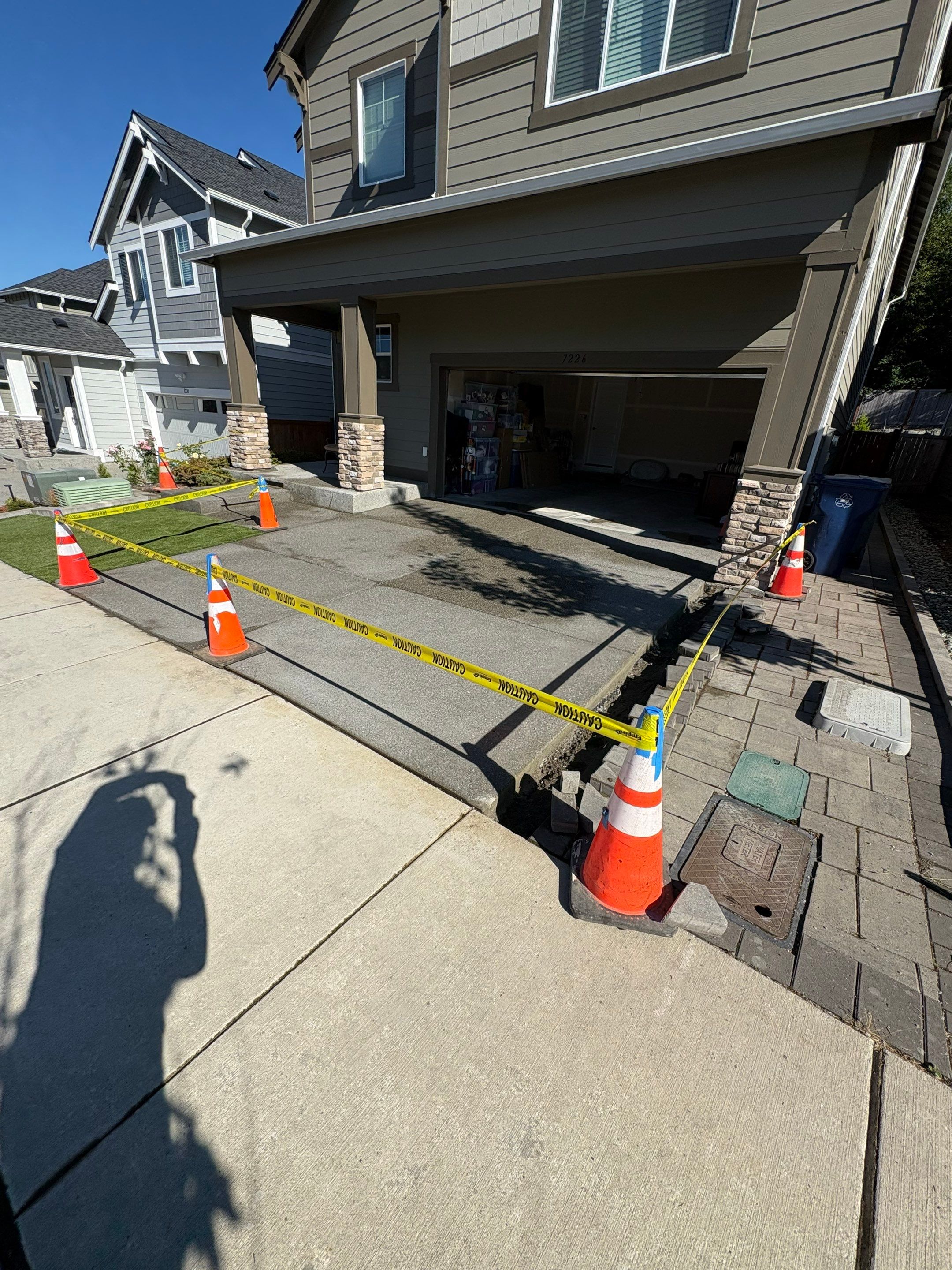 Concrete Driveway Makeover | Snohomish  by Jireh Asphalt & Concrete Inc 
