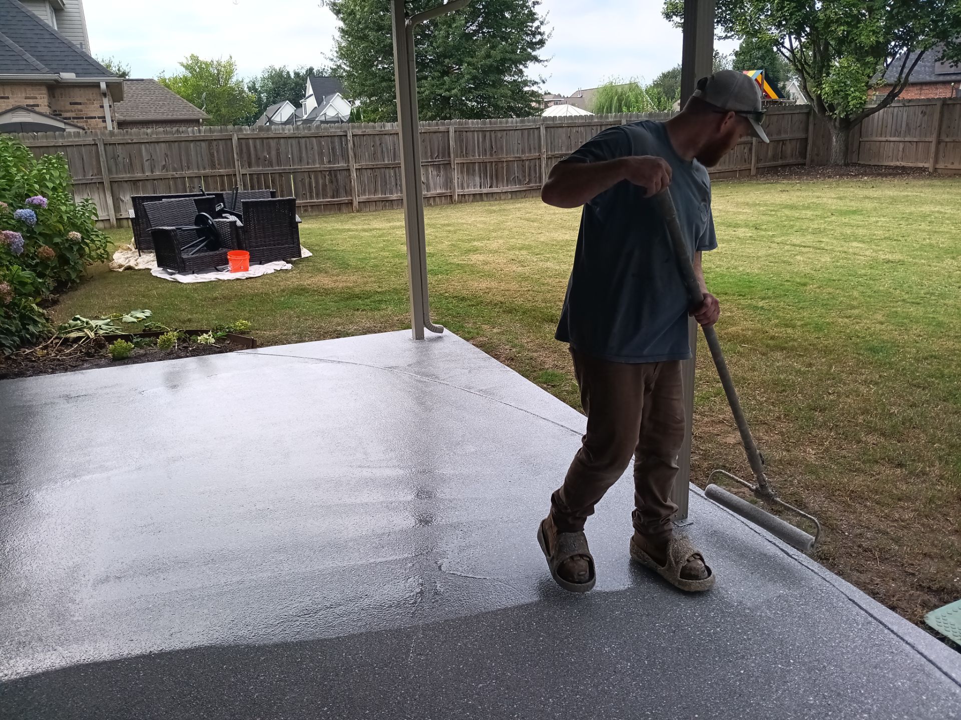 Project in Rogers by Pace X Concrete Coatings