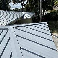 24ga 1.5" Mechanical seam Dove Gray  by Total Roofing System The Metal Roof Experts
