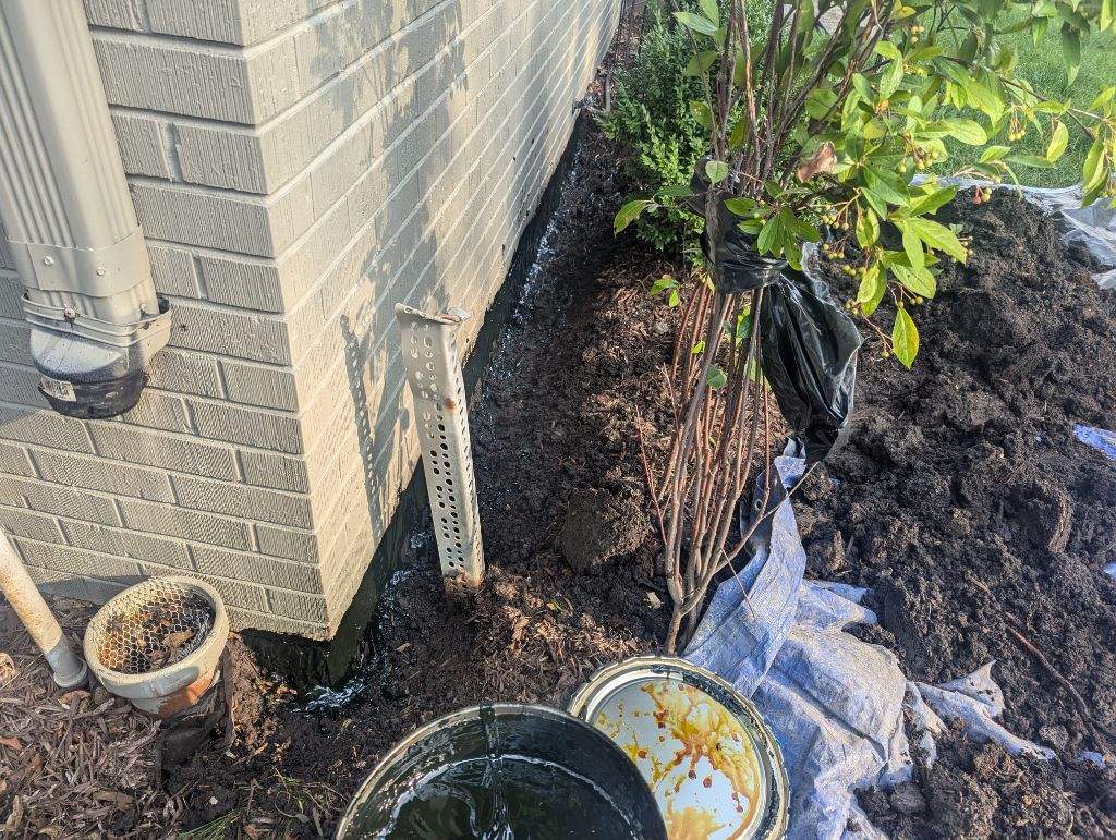 Exterior Foundation Waterproofing by Allied Water Services