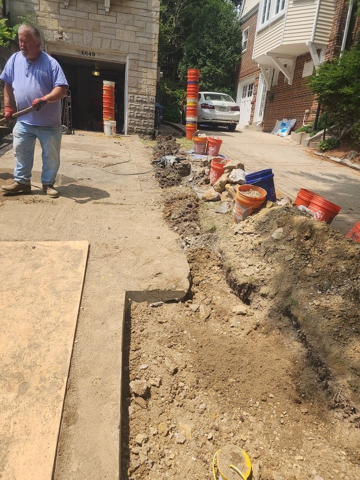 Replace failed gas line from gas connection at street to new meter by Sureway Comfort John Wilcox Plumbing Heating Cooling