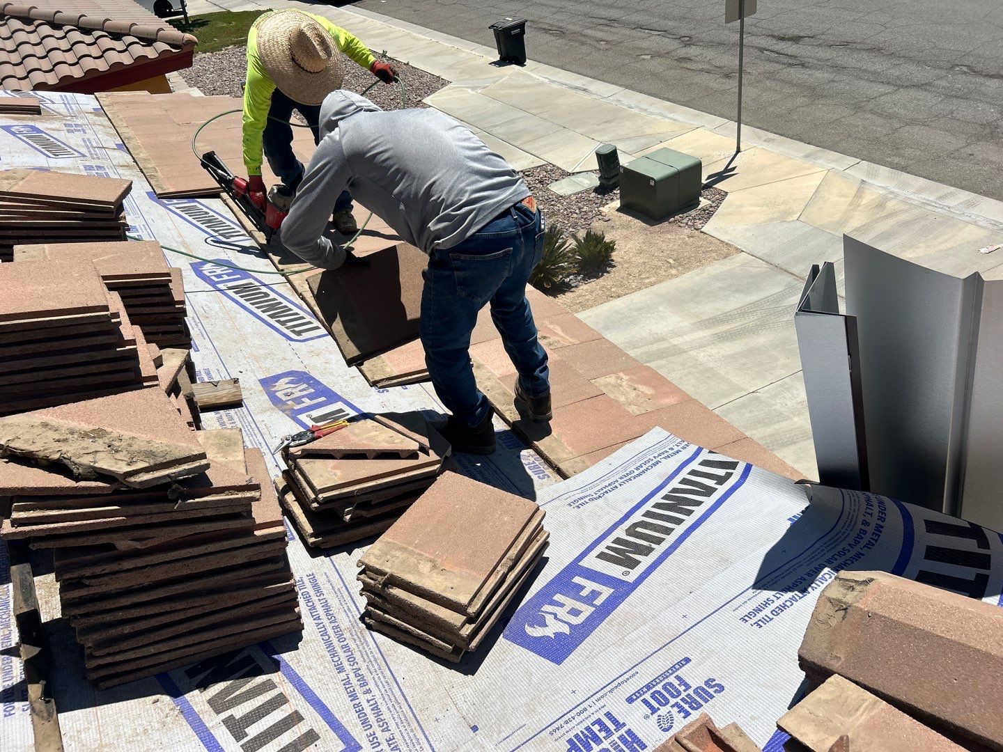 Complete Concrete Tile Roof Replacement and Solar Integration in San Jacinto by Reliable Roofing San Diego Inc.