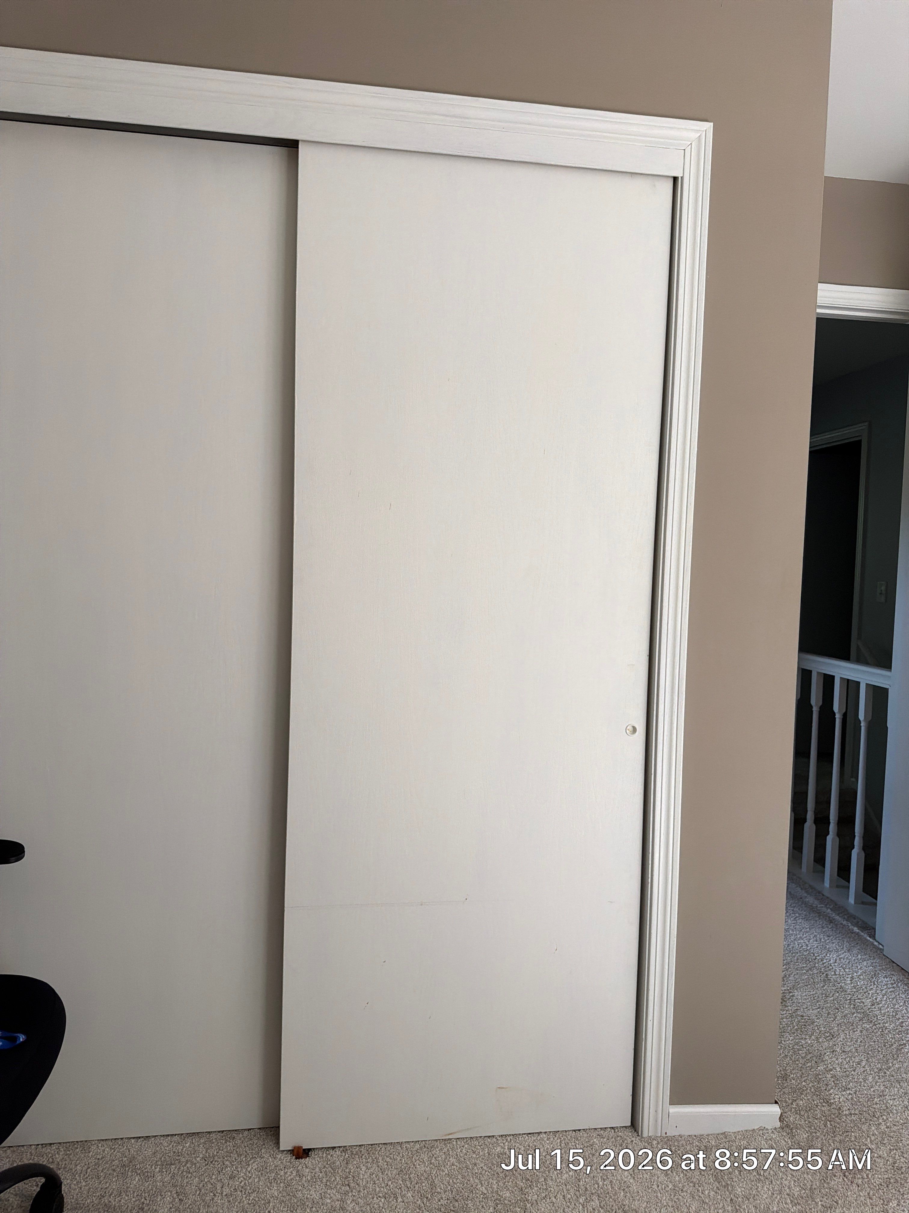 Closet Door Alignment and Interior Surface Repairs in Oconomowoc by CompanyCam Sales Demo