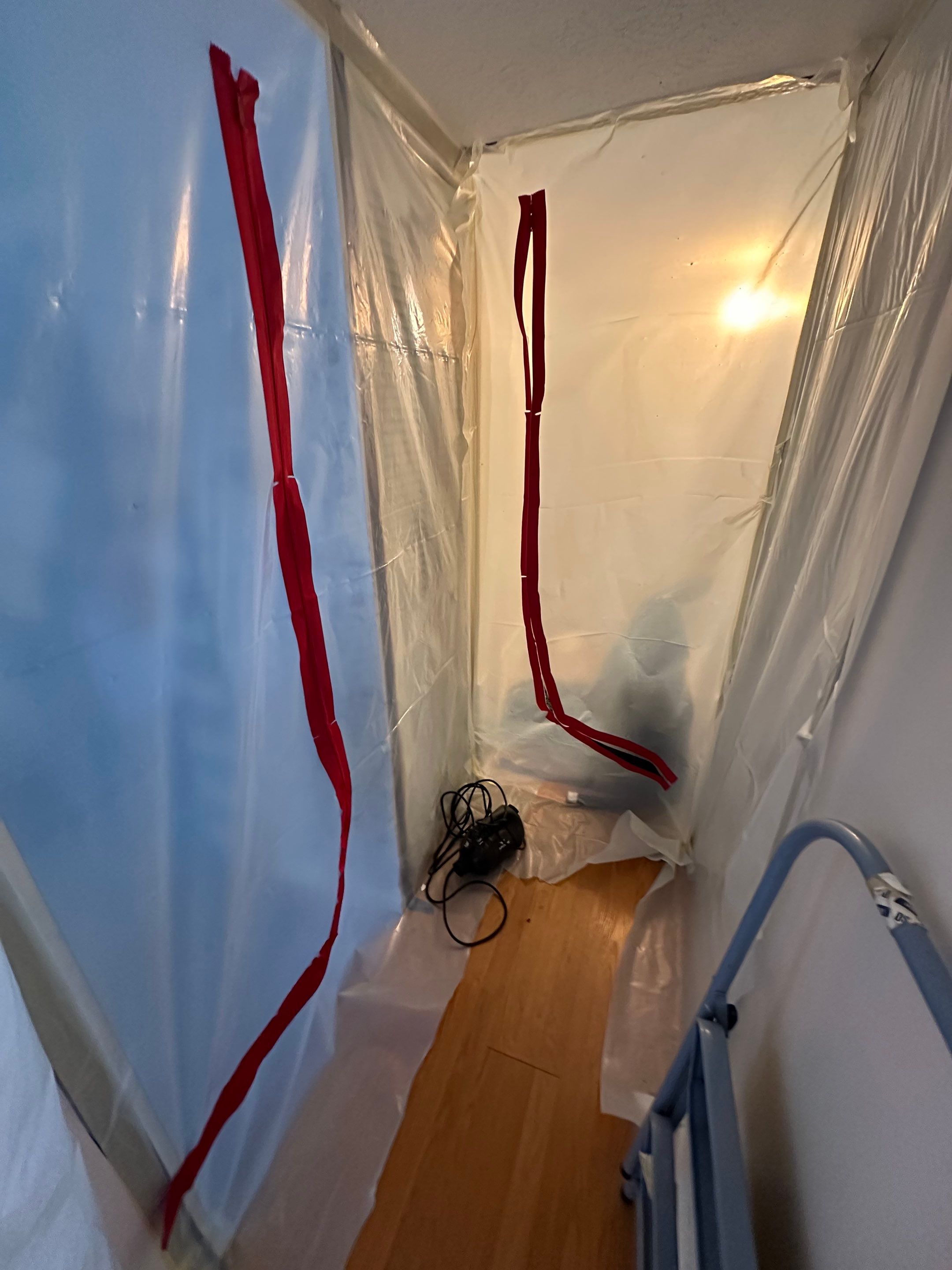 Small Mold Remediation from a past Roof Leak by ANR Restoration