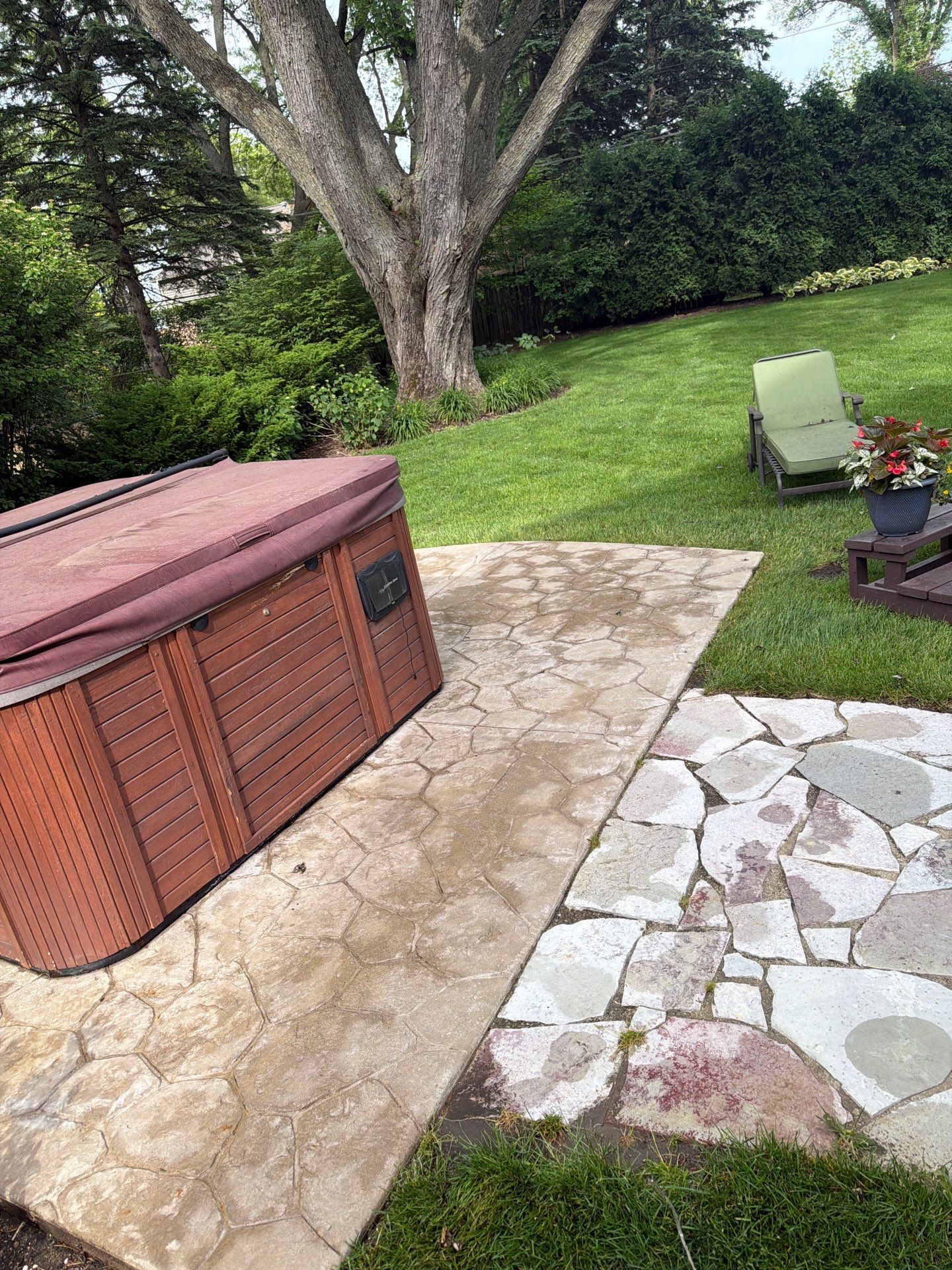 Stamped Concrete Surface Cleaning by Northern Power Washing LLC.