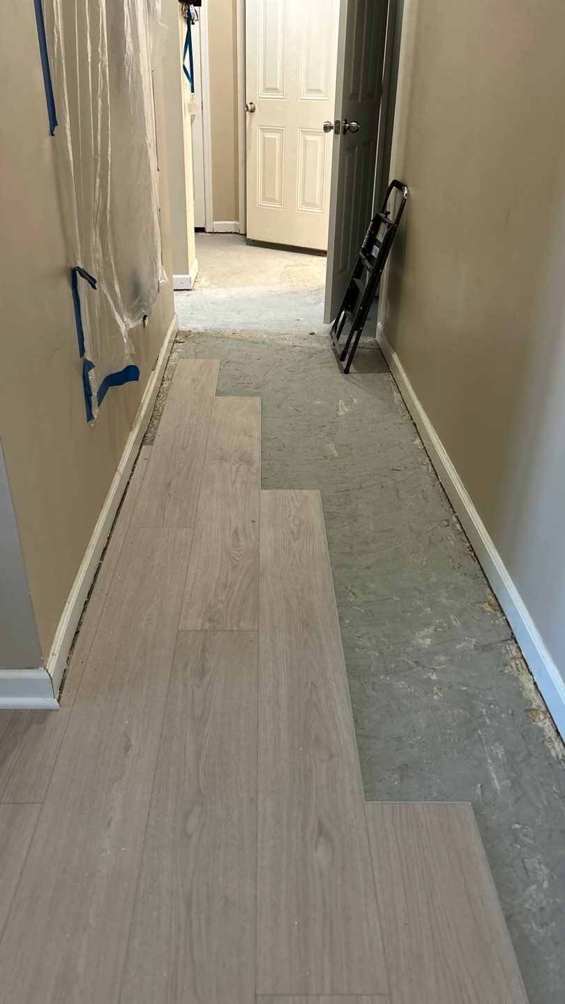 First floor LVP installation by Footprints Floors of Nashville