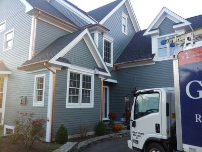 Rehoboth, MA Gutter Installation using 6" Half Round Copper Gutter