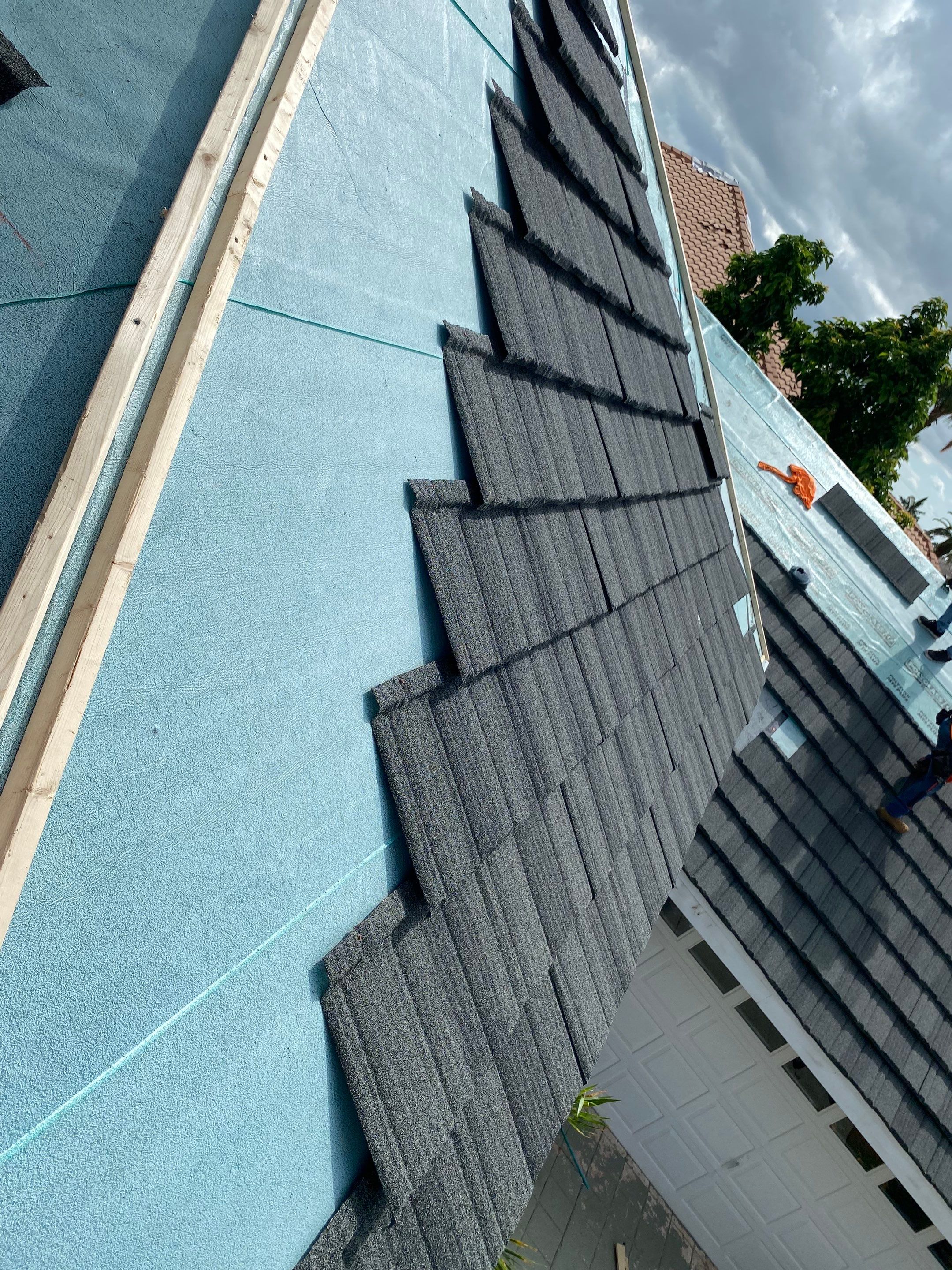SW Cape Coral Stone Coated Steel Roof Installation by Four Peaks Roofing