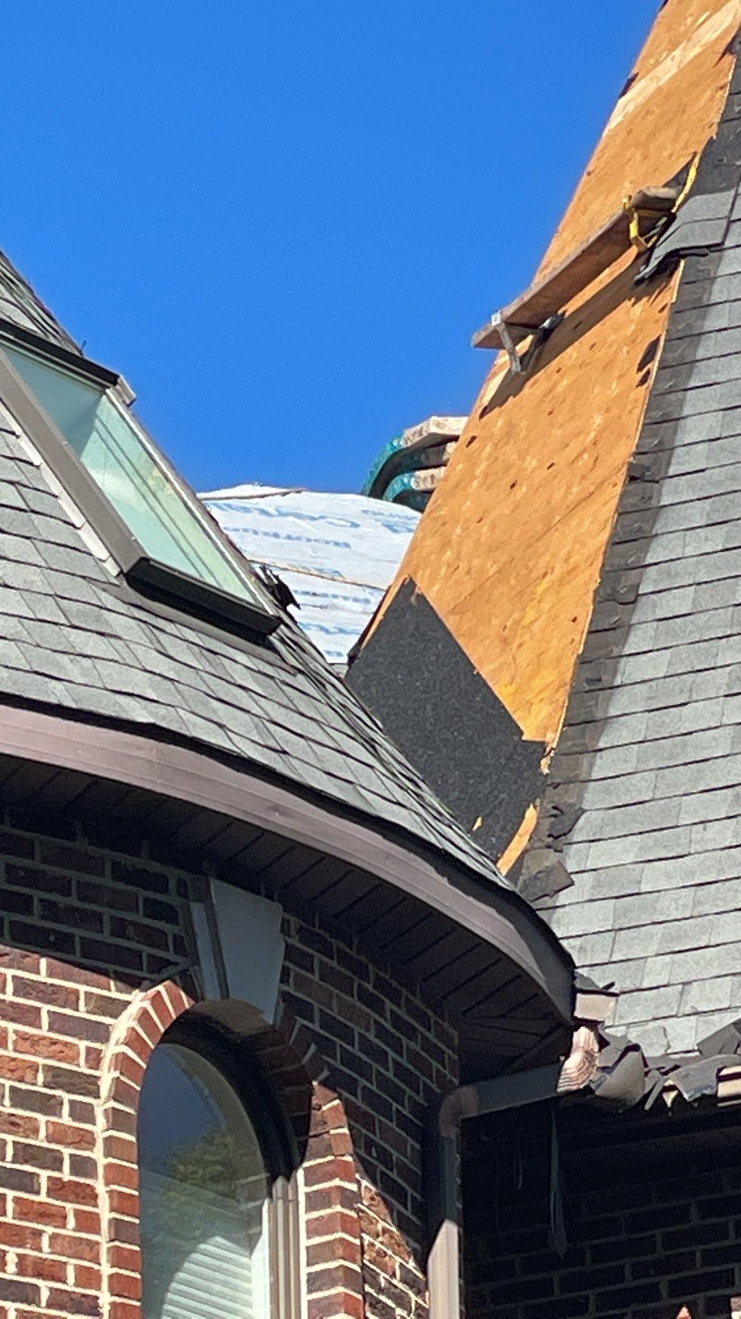 Roof Replacement using CertainTeed Landmark Moire Black by 180 Contractors