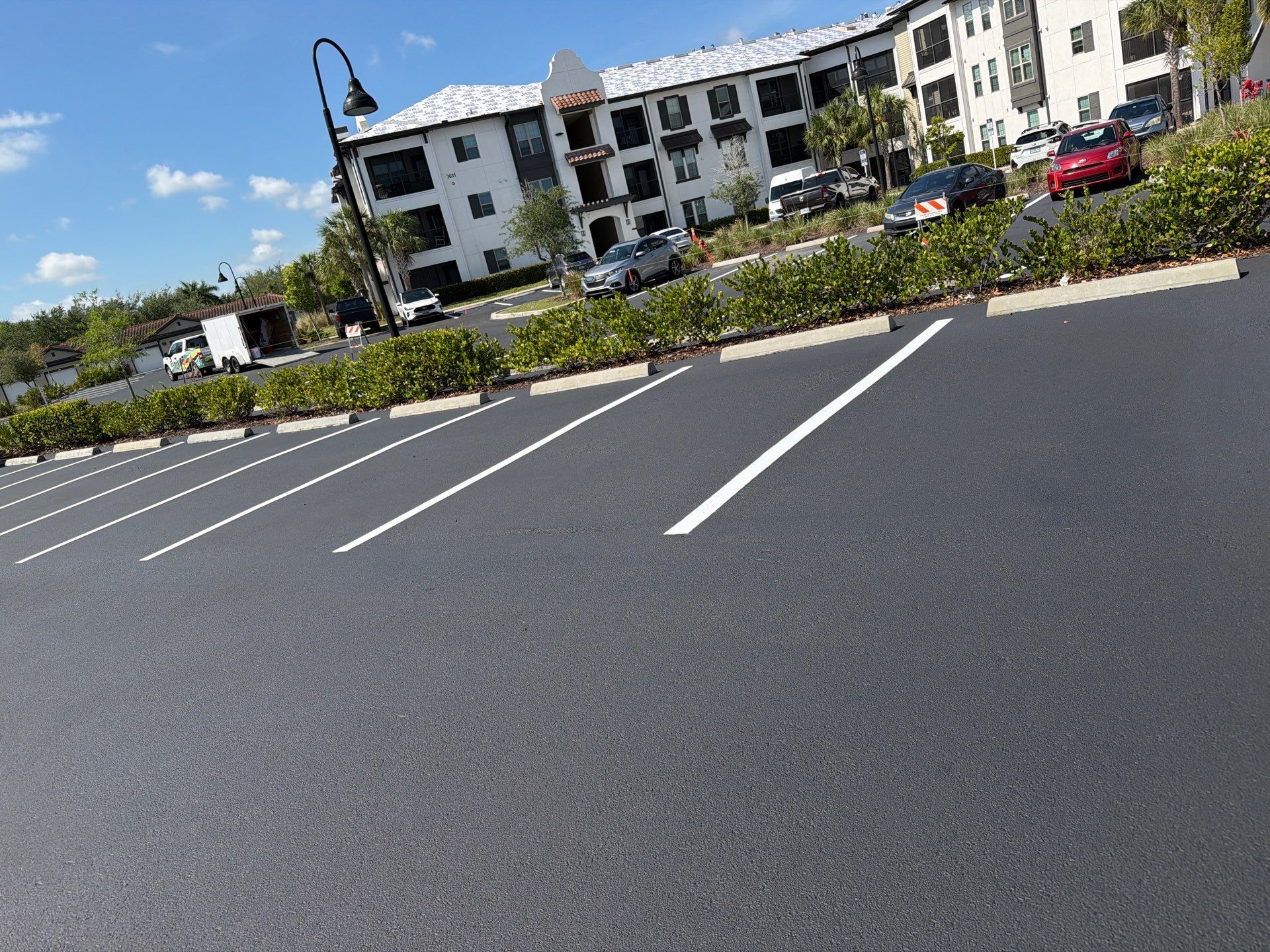 Line Striping - New Layout by Everline Coatings & Services - Southwest FL