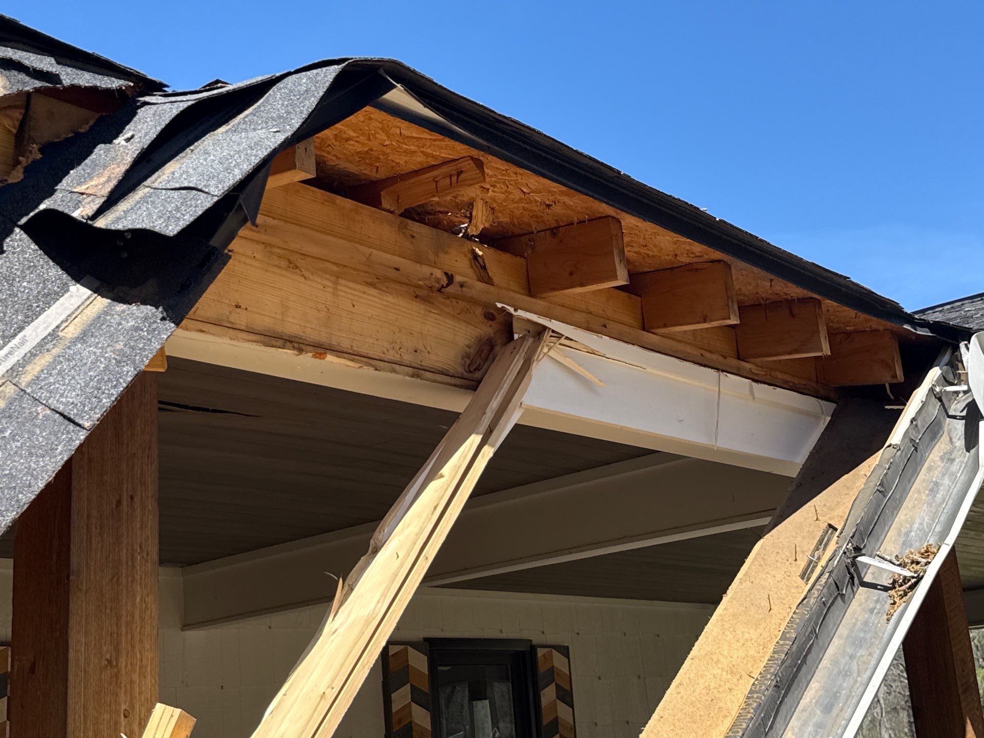 Structural Roof Restoration and Porch Repair in Hernando MS by Revival Roofing Services