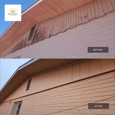 Exterior Painting with Gable Replacement