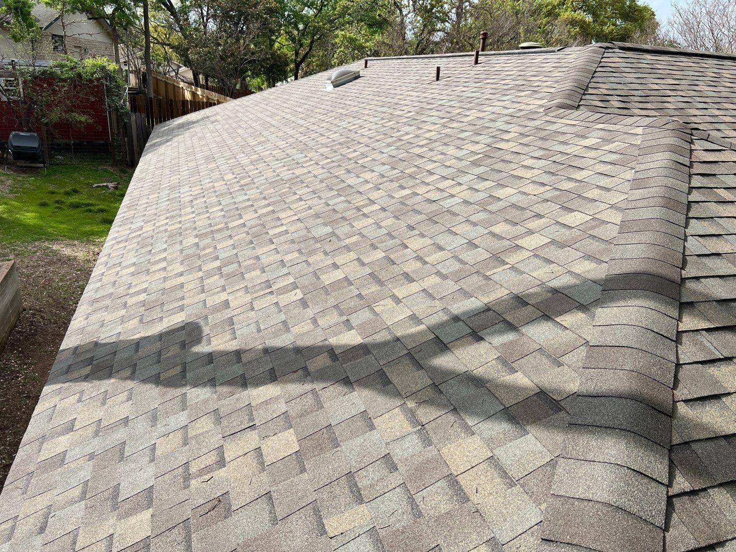 Winter storm 2023 with tree damage by Oakwood Roofing and Construction, LLC