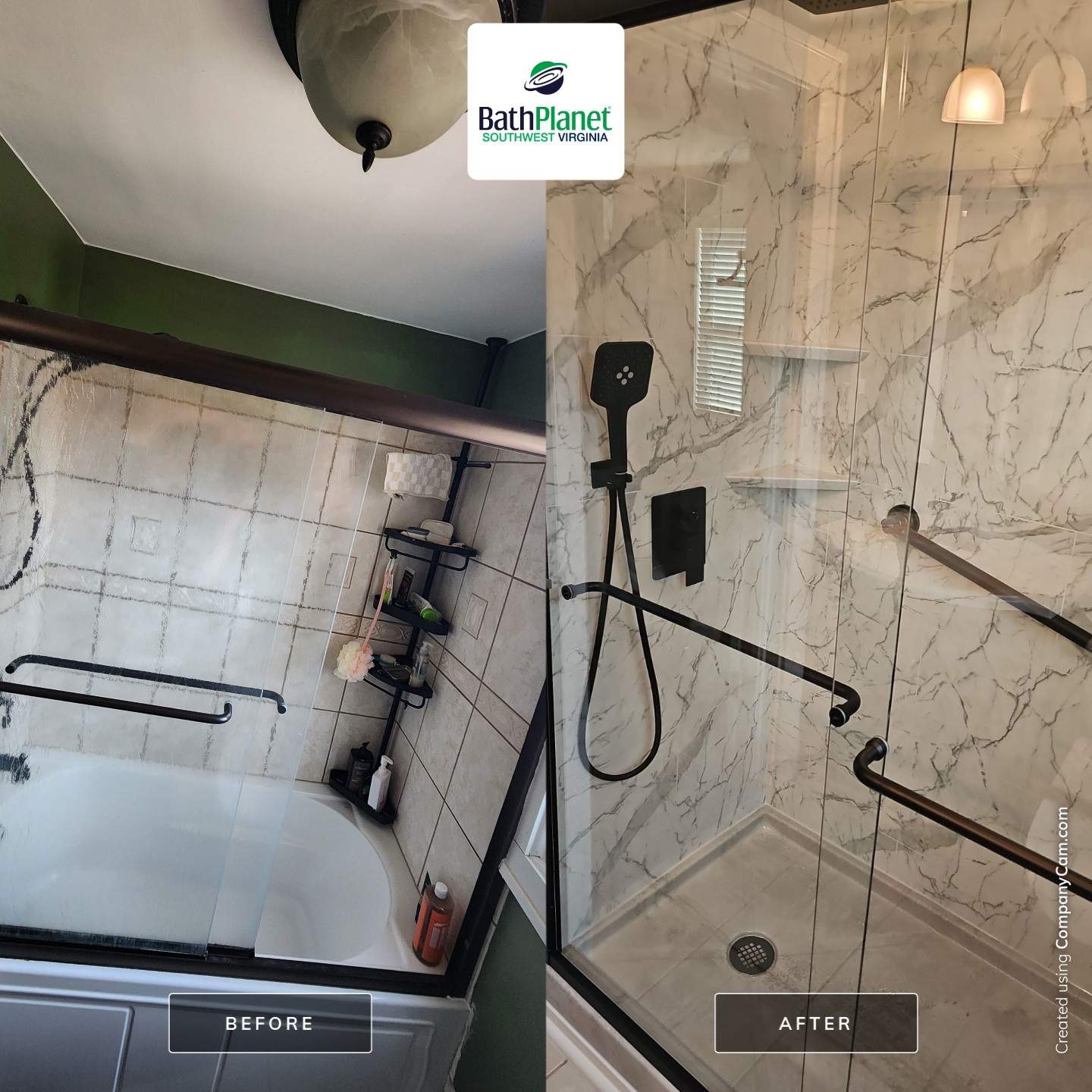 Tub to Shower by BathPlanet SW Virginia