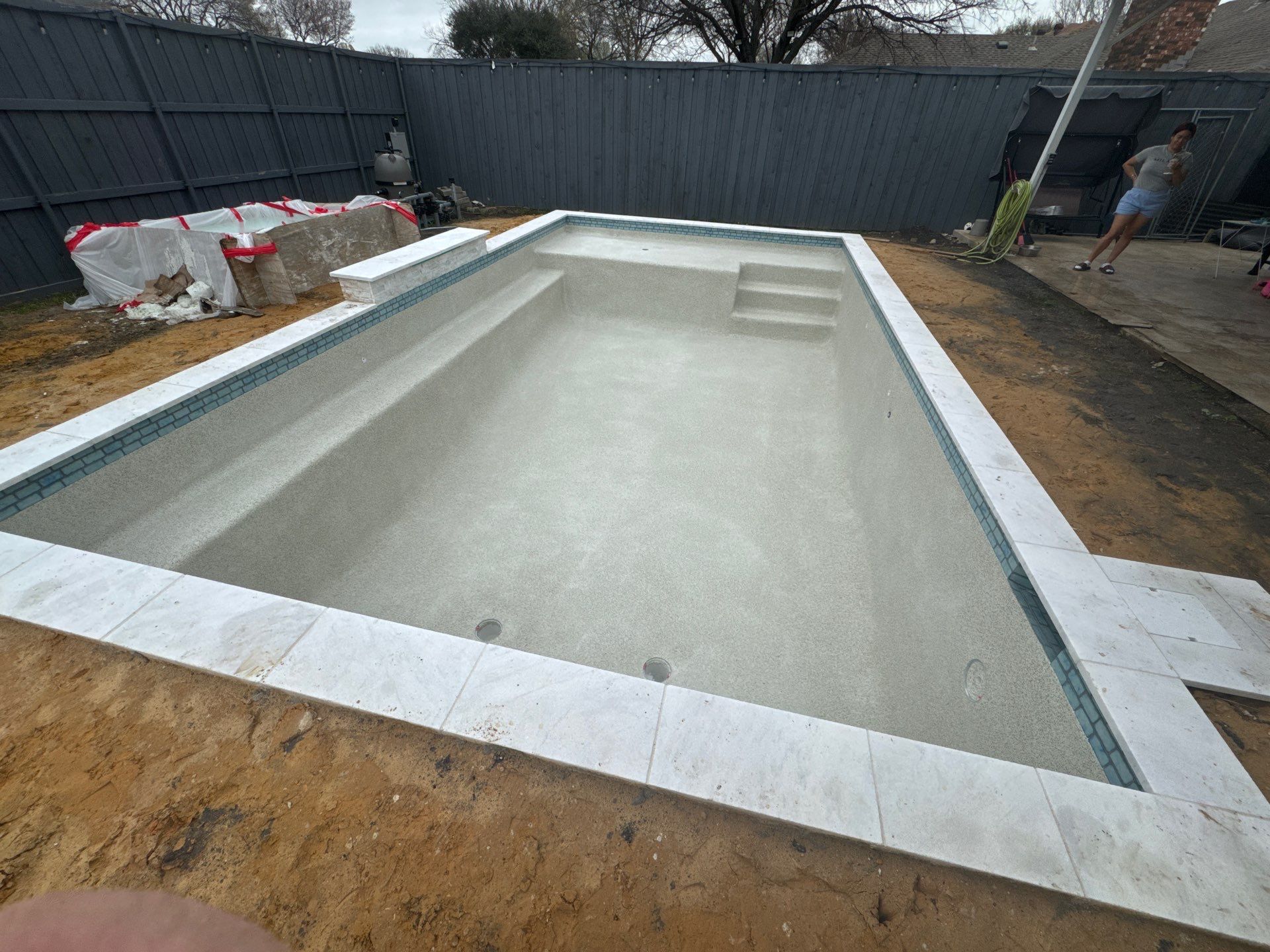 Sleek Modern Geometric Pool by Pinnacle Pools and Spas - DFW
