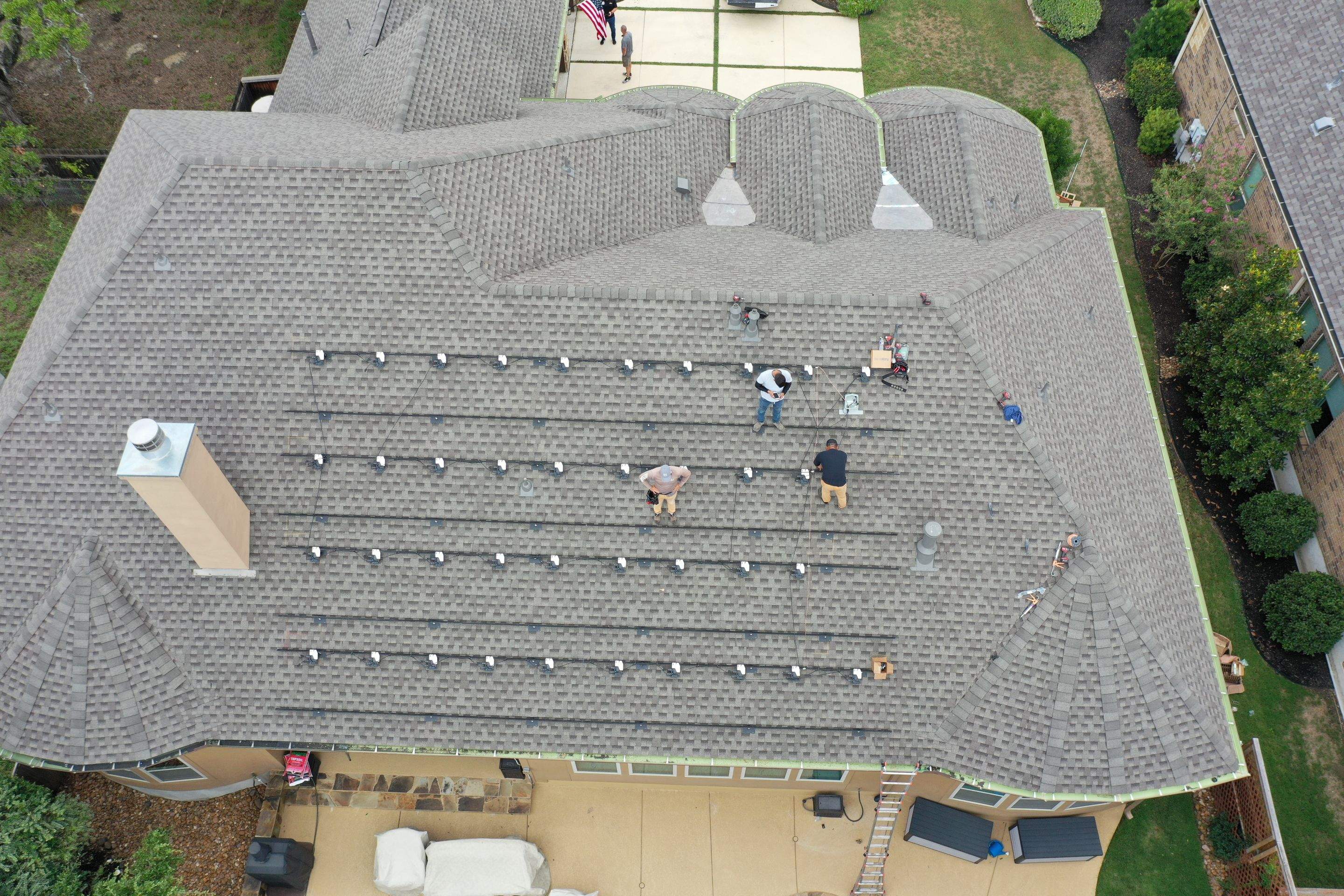 Residential Roof Replacement using GAF Timberline HDZ Architectual Shingles by Premier Roofing and Contracting
