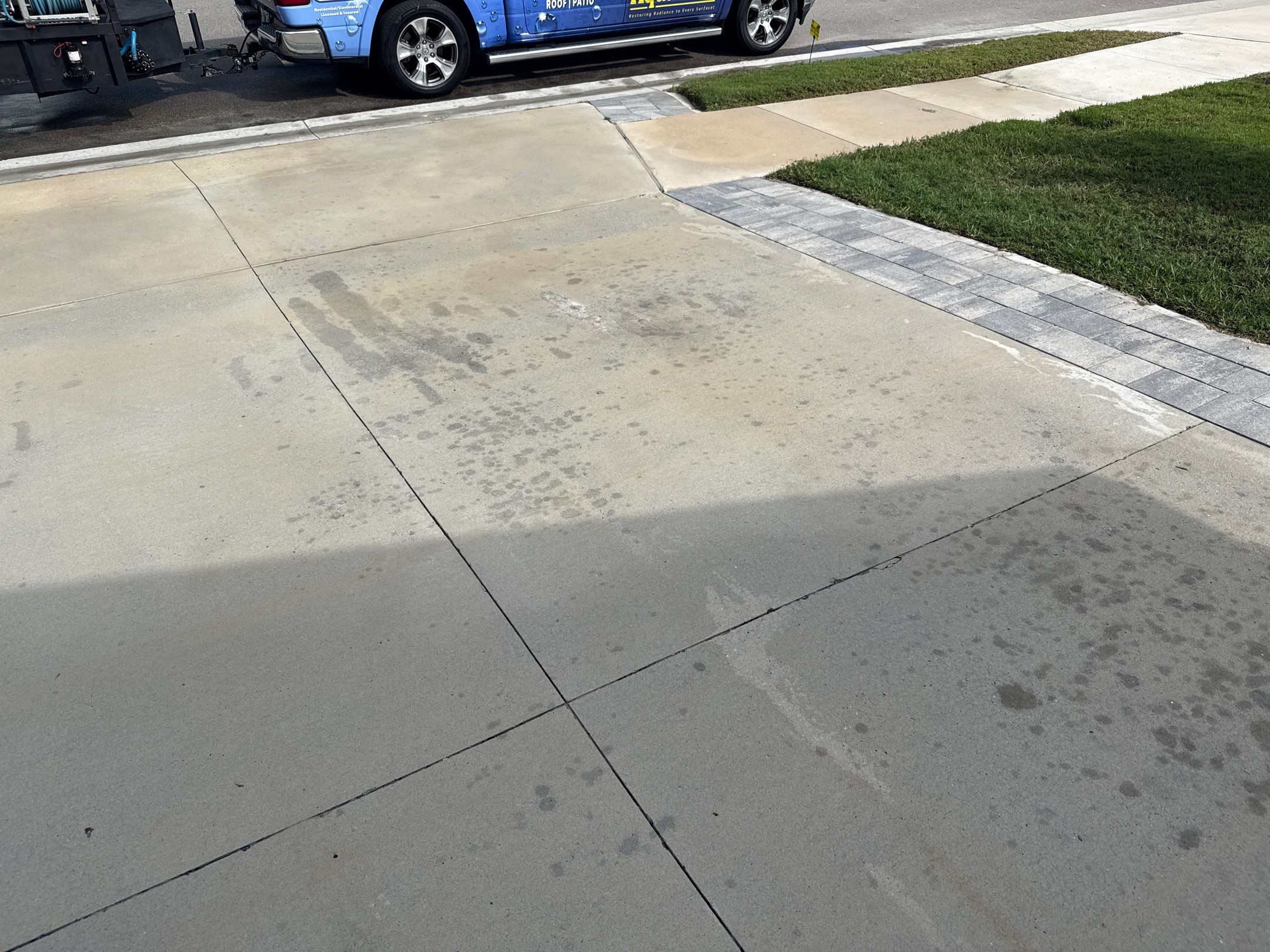Concrete Oil Stain Removal – North River Ranch, Parrish, FL by Sunshine AquaWash