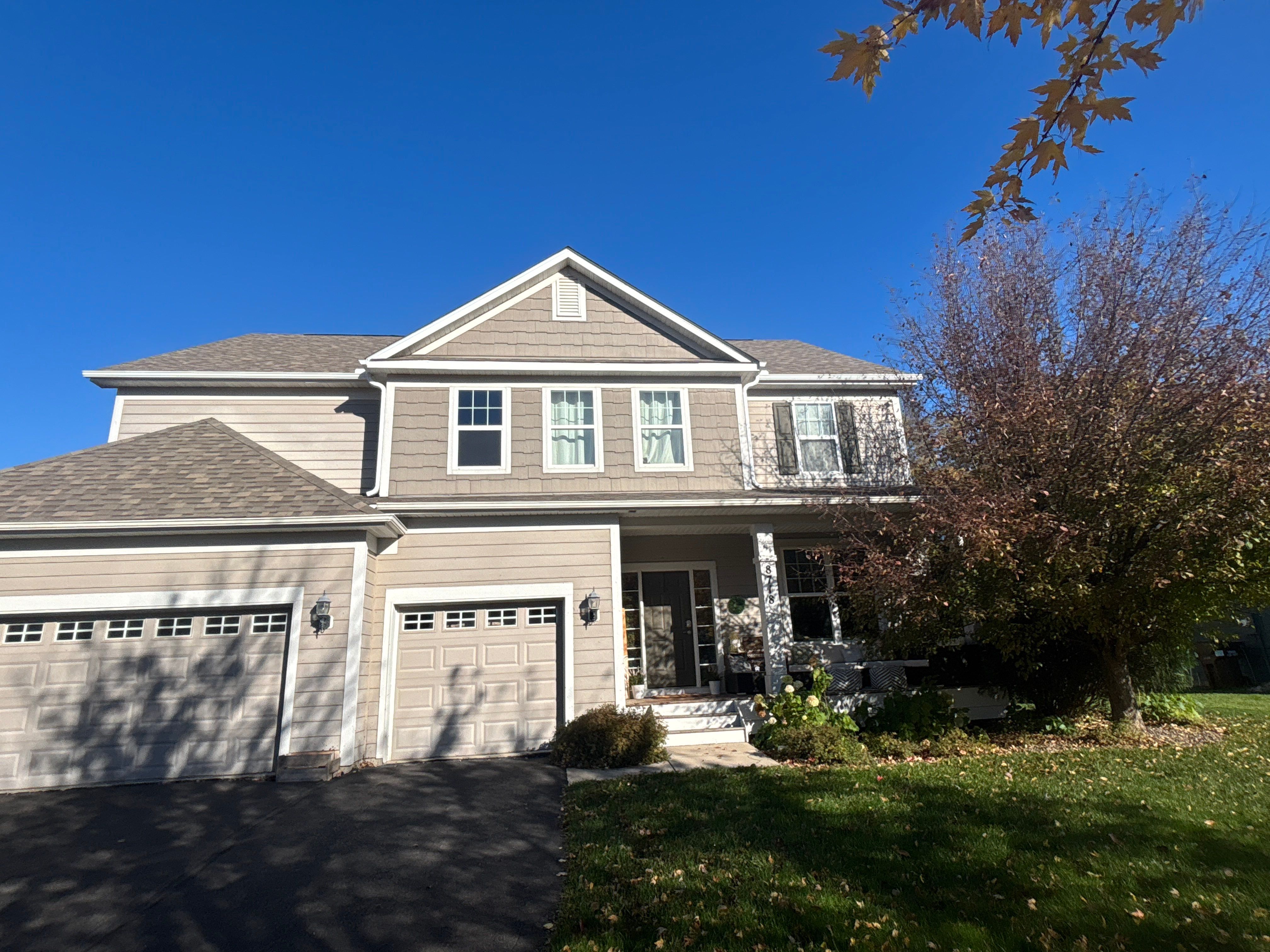 5" White Seamless Gutter Installation – Cottage Grove, MN by Next Level Seamless Gutters / Exteriors Inc.