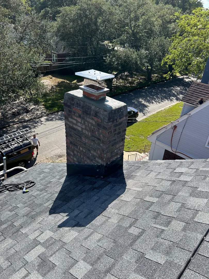 Cap + Masonry + Crown by Premier Chimney and Roofing