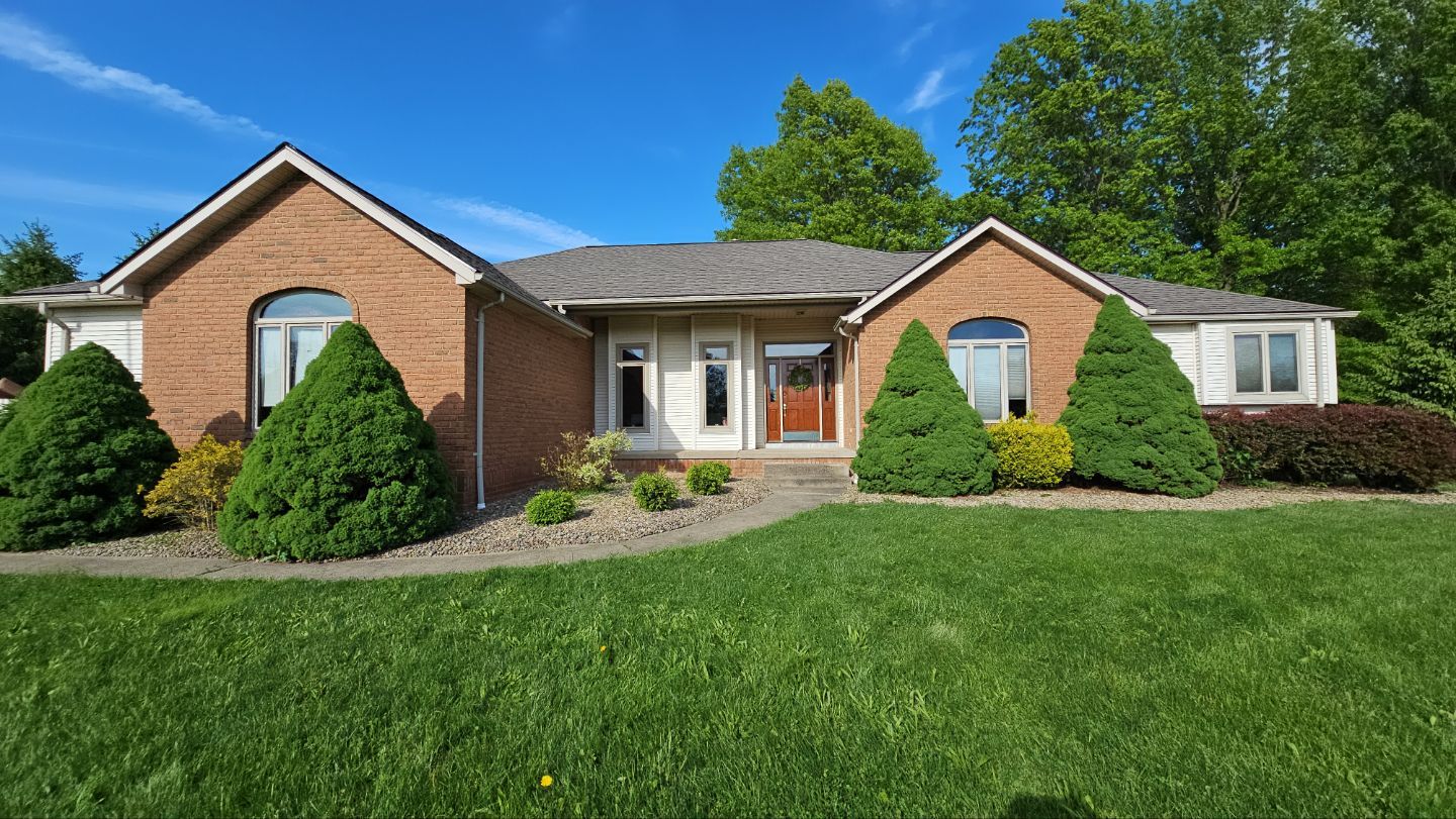 Atlas Pinnacle, Color, Weathered Wood, Drip Edge, Color, Royal Brown by Eagle Eye Roofing