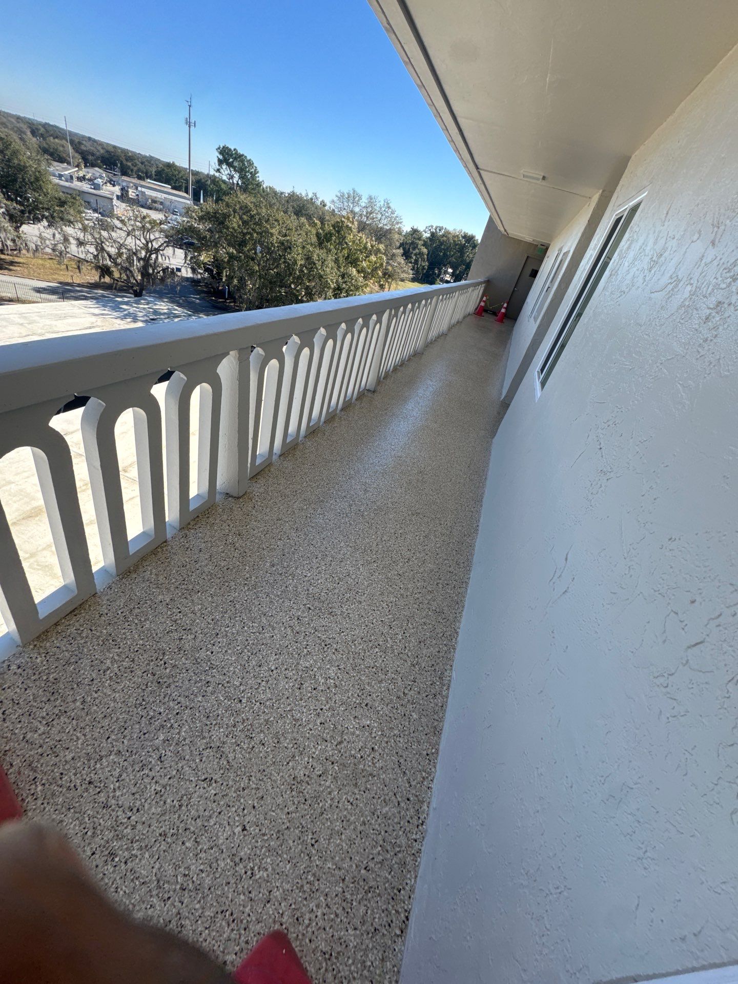 Major Condo Concrete Restoration & 'Shoreline' Flake Transformation by Performance Floors & Coating