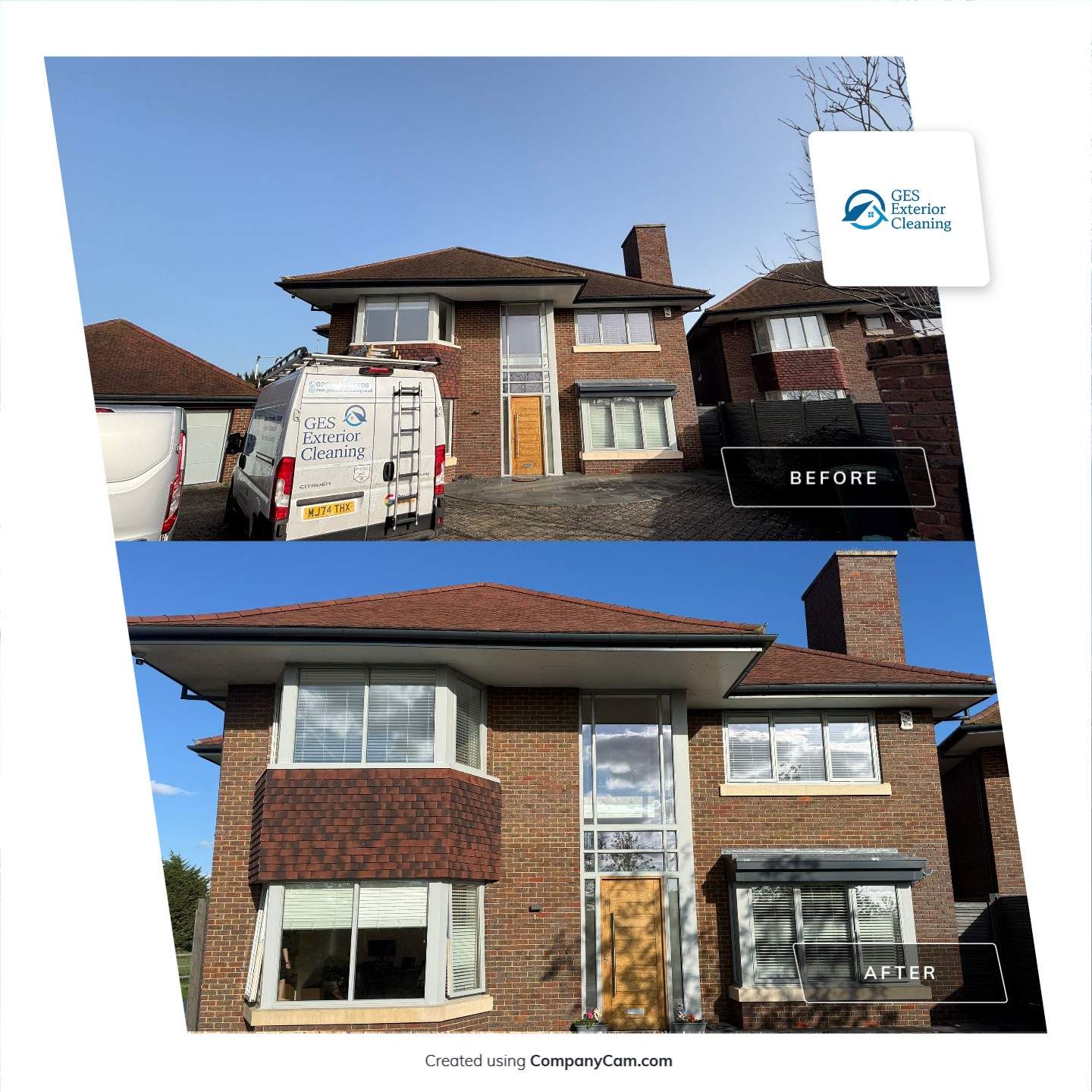 Roof Patio Driveway Clean by Ges Exterior Cleaning ltd