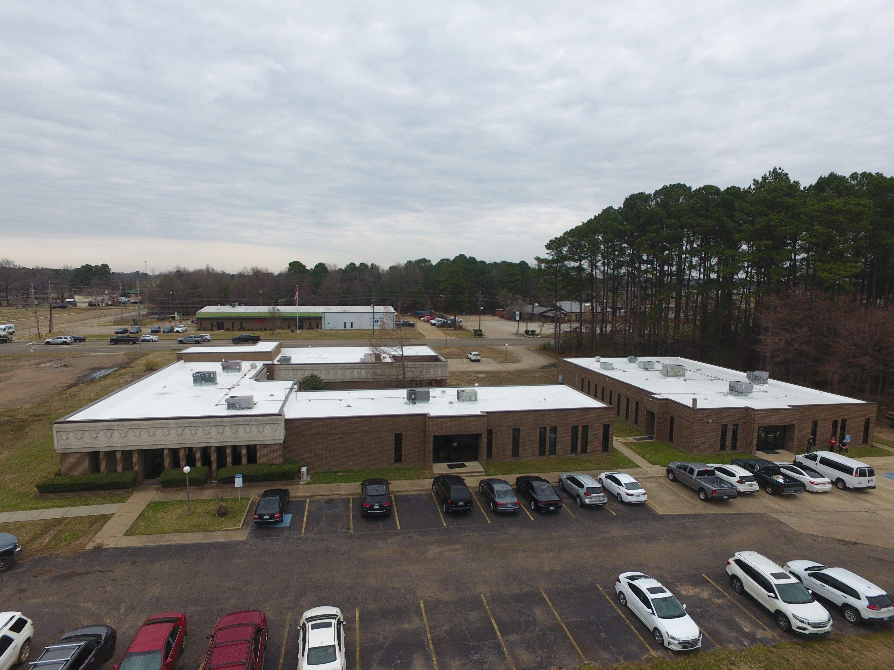 Commercial Roofing Installation using 50 mil PVC by Hostetler Roofing