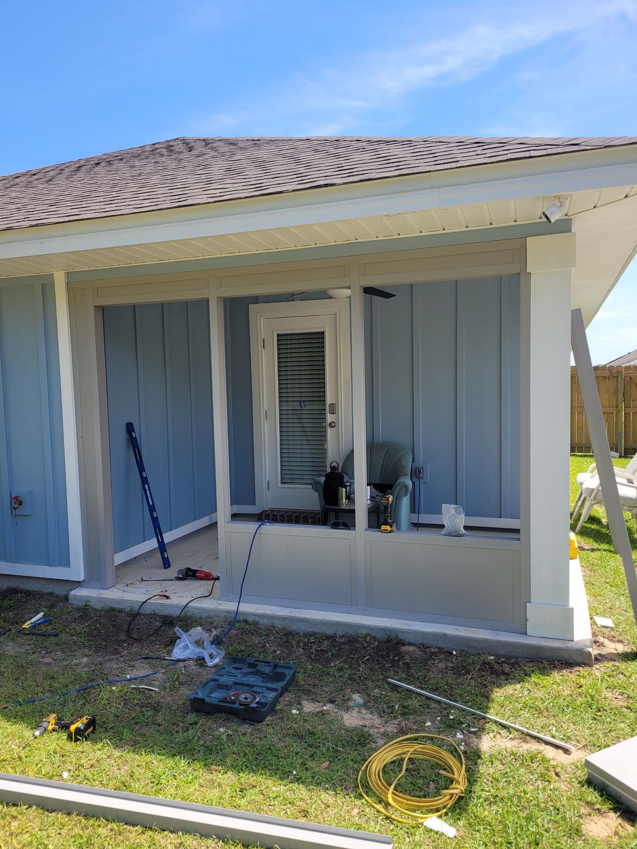Screen Under Glass Room in Crestview by Titan Sunrooms