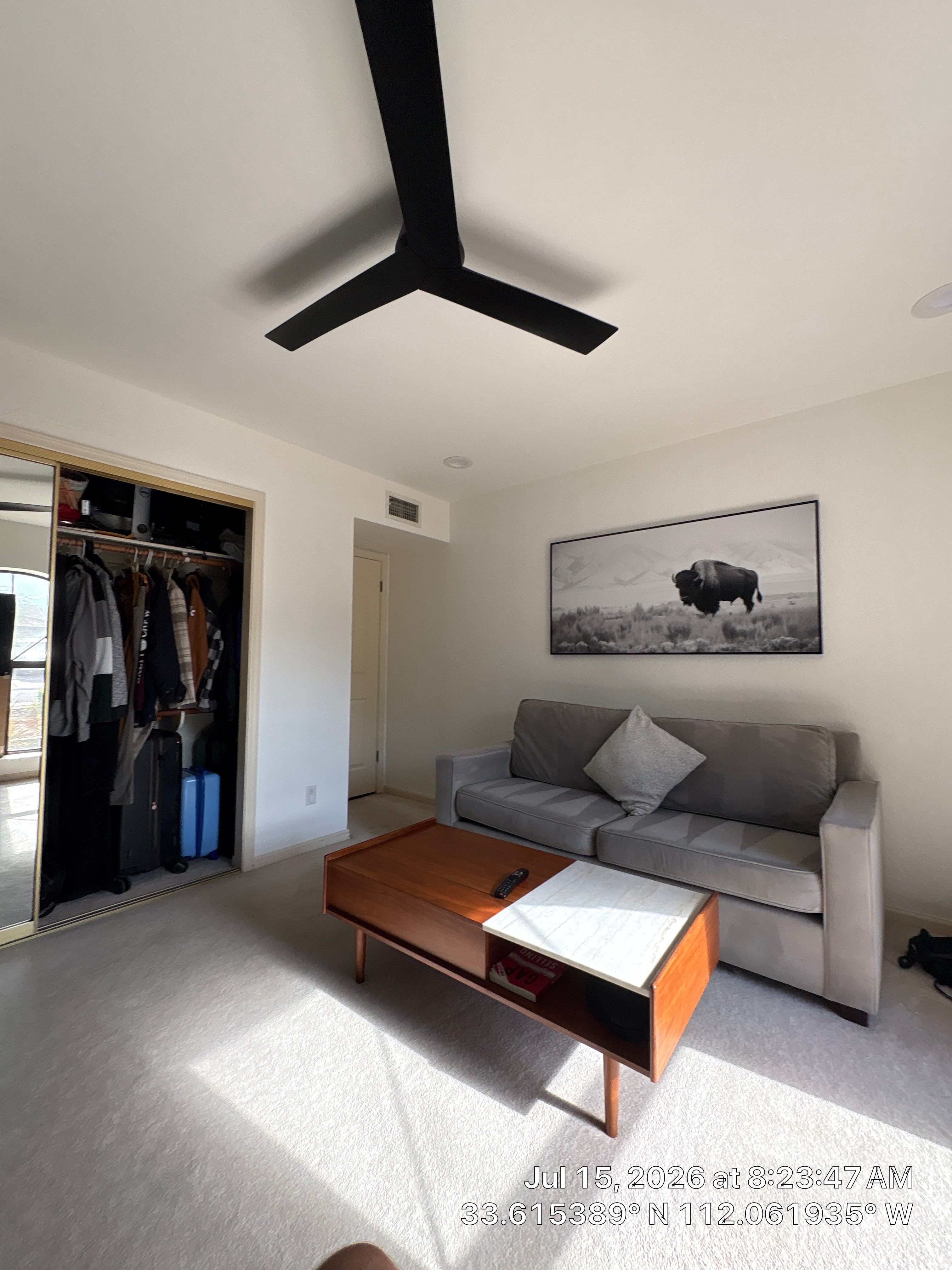 Modern Home Office and Indoor Putting Green Setup in Phoenix by CompanyCam Sales Demo